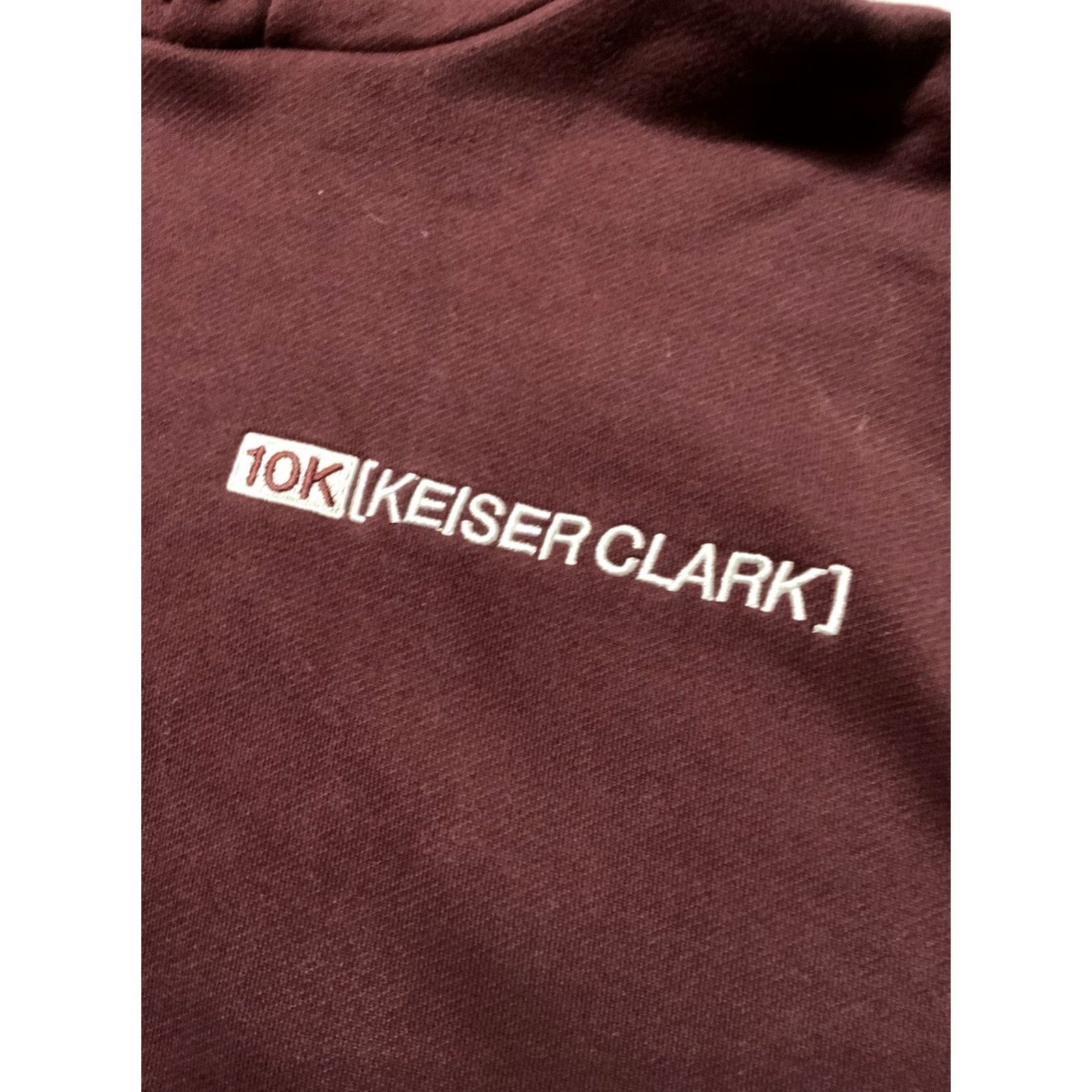 Keiser Clark VINTAGE Keiser Clark X 10K Projects TenThousand Records Voices Terry Fleece Hoodie Sz. M Burgundy Mens Pullover Knit Fleece Hoodie Sizing M Size US M / EU 48-50 / 2 - 5 Thumbnail