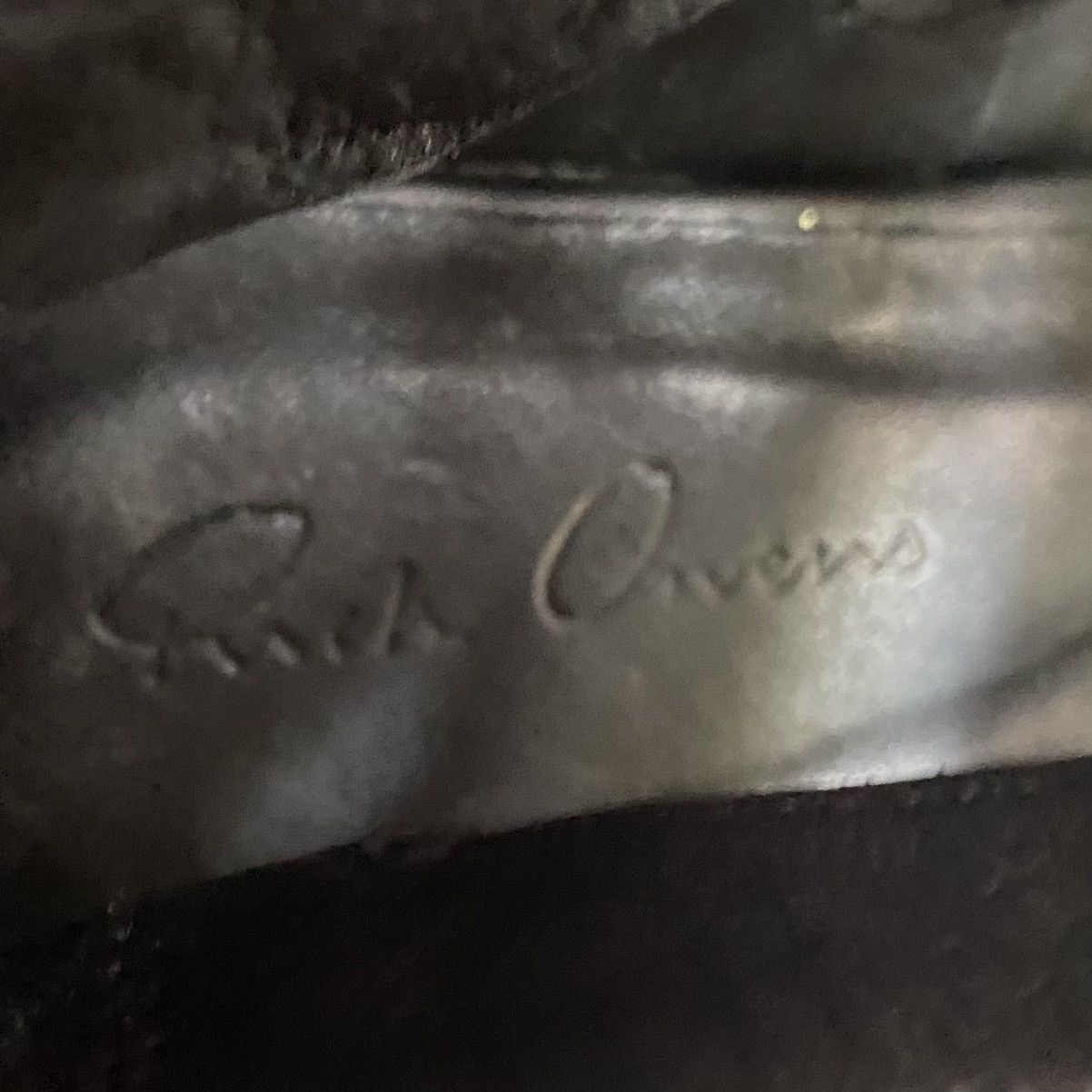 Rick Owens Blistered Leather Mule Clog Size US 7 / IT 37 - 8 Thumbnail