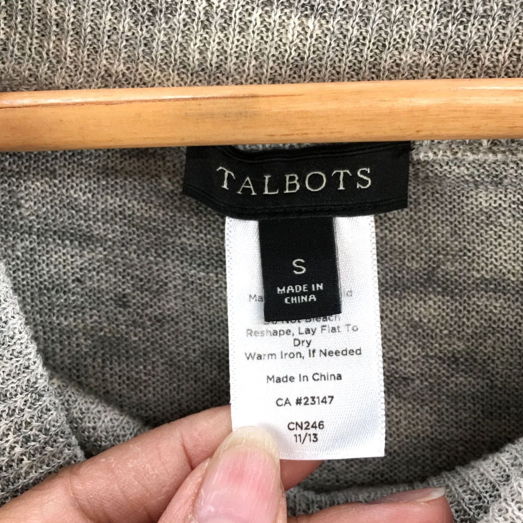 Talbots Talbots Sweater Womens S Gray Linen Blend Turtleneck Long Sleeve Pullover Size S / US 4 / IT 40 - 6 Thumbnail