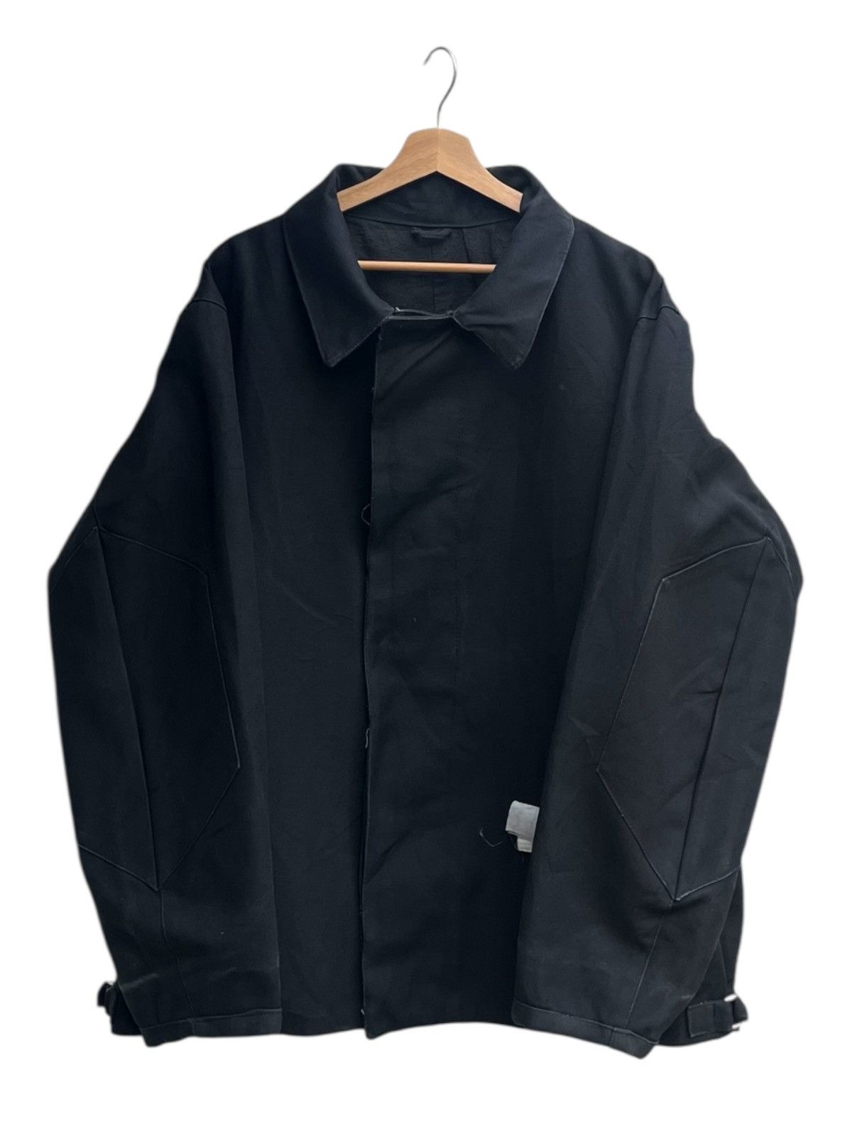 Vintage Vintage Russian Army Deck Jacket Solid Black Size US M / EU 48-50 / 2 - 2 Thumbnail