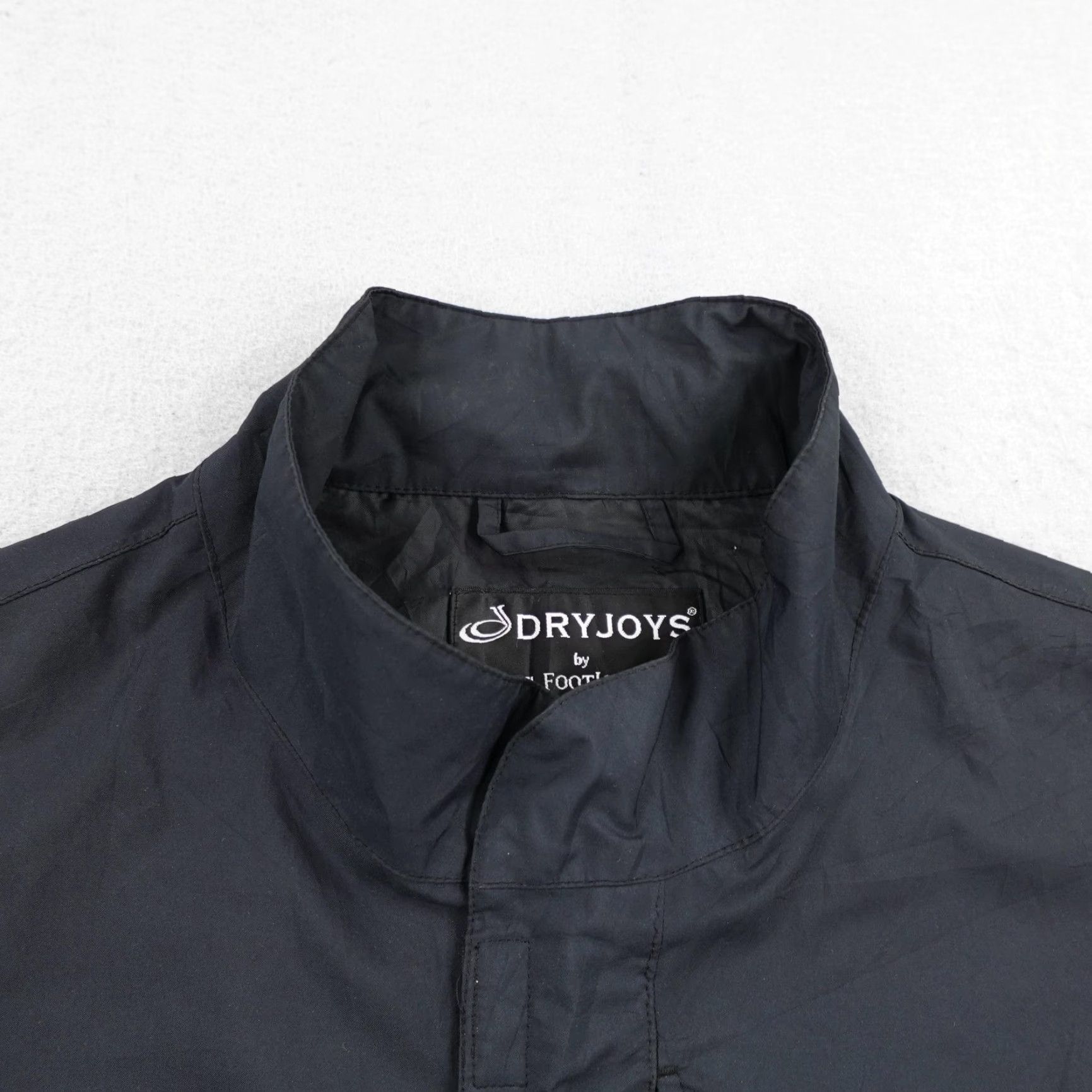 Footjoy VINTAGE FootJoy Jacket Mens XL Black DryJoys Golf Windbreaker Vented Lightweight Zip Pockets Waterproof Windproof Lined Polyester Mid-Length Regular Size US XL / EU 56 / 4 - 2 Thumbnail