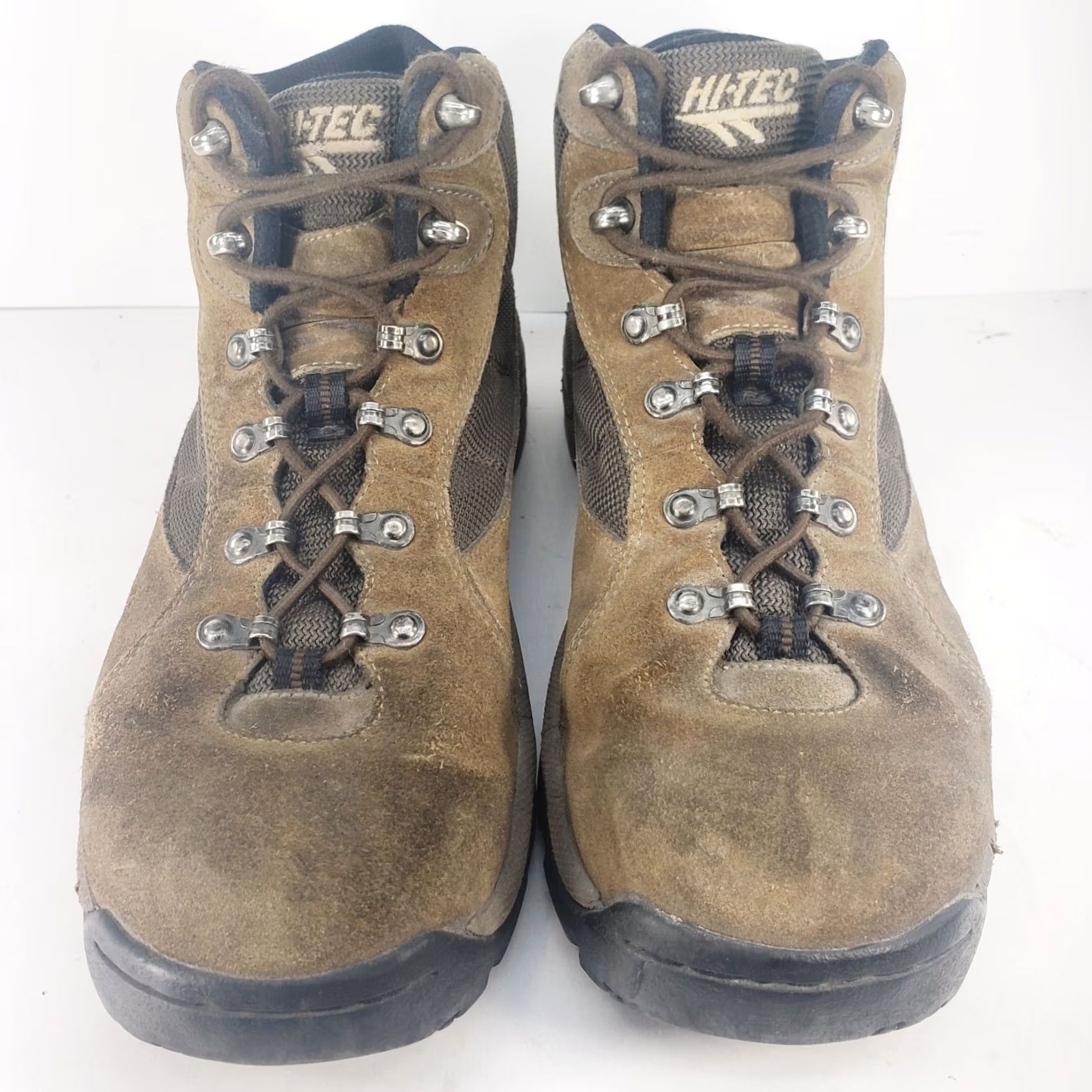 Vintage Hi-Tec Eclipse Lite Mid Dri-Tech WP Brown Suede Hiking Boots Mens 11M 4342 Size US 9 / EU 42 - 3 Thumbnail
