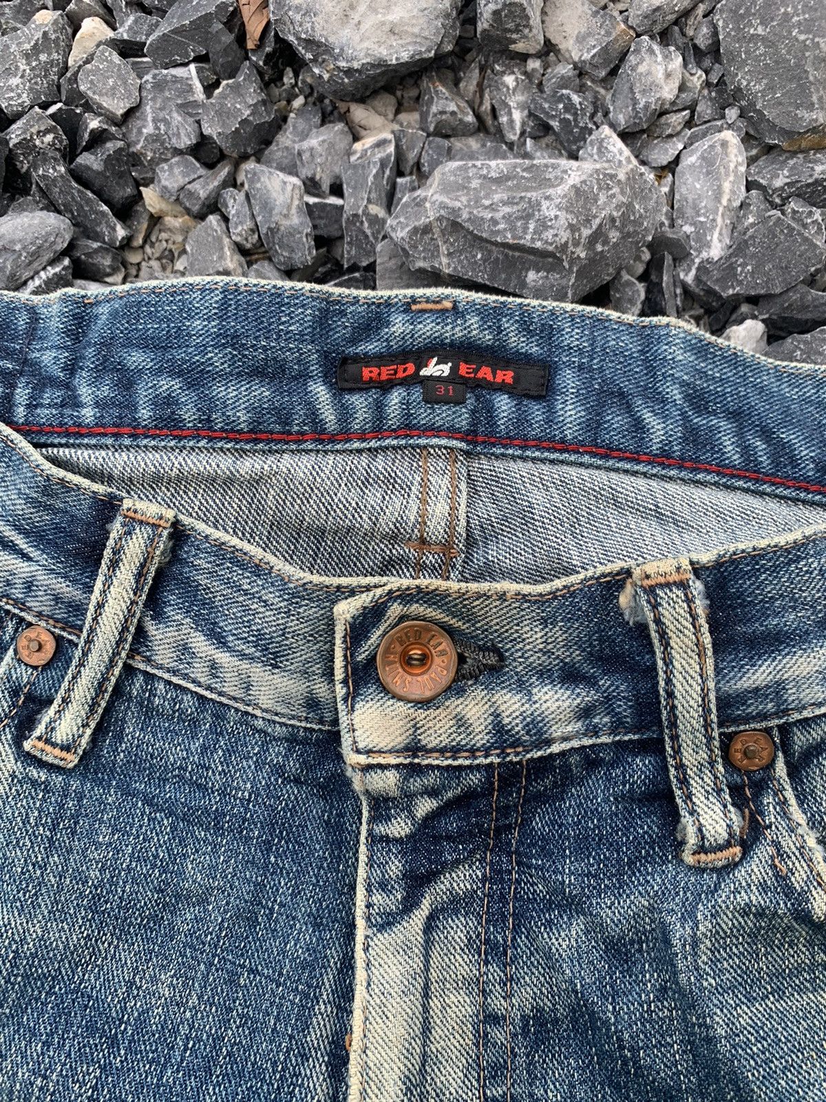 Kapital RED EAR PAUL SMITH SELVEDGE JAPANESE DISTRESSED DENIM Size US 32 / EU 48 - 15 Thumbnail