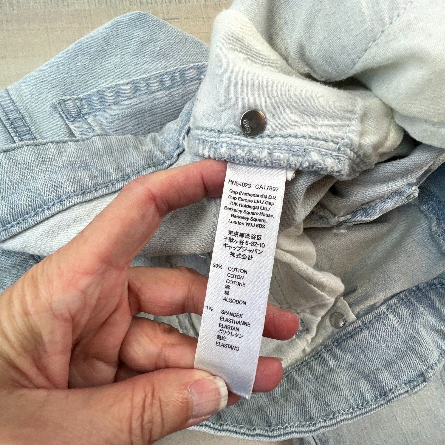Gap Gap Womens Skinny Jeans 6 Blue Low Rise Stretch Size 28" / US 6 / IT 42 - 5 Thumbnail