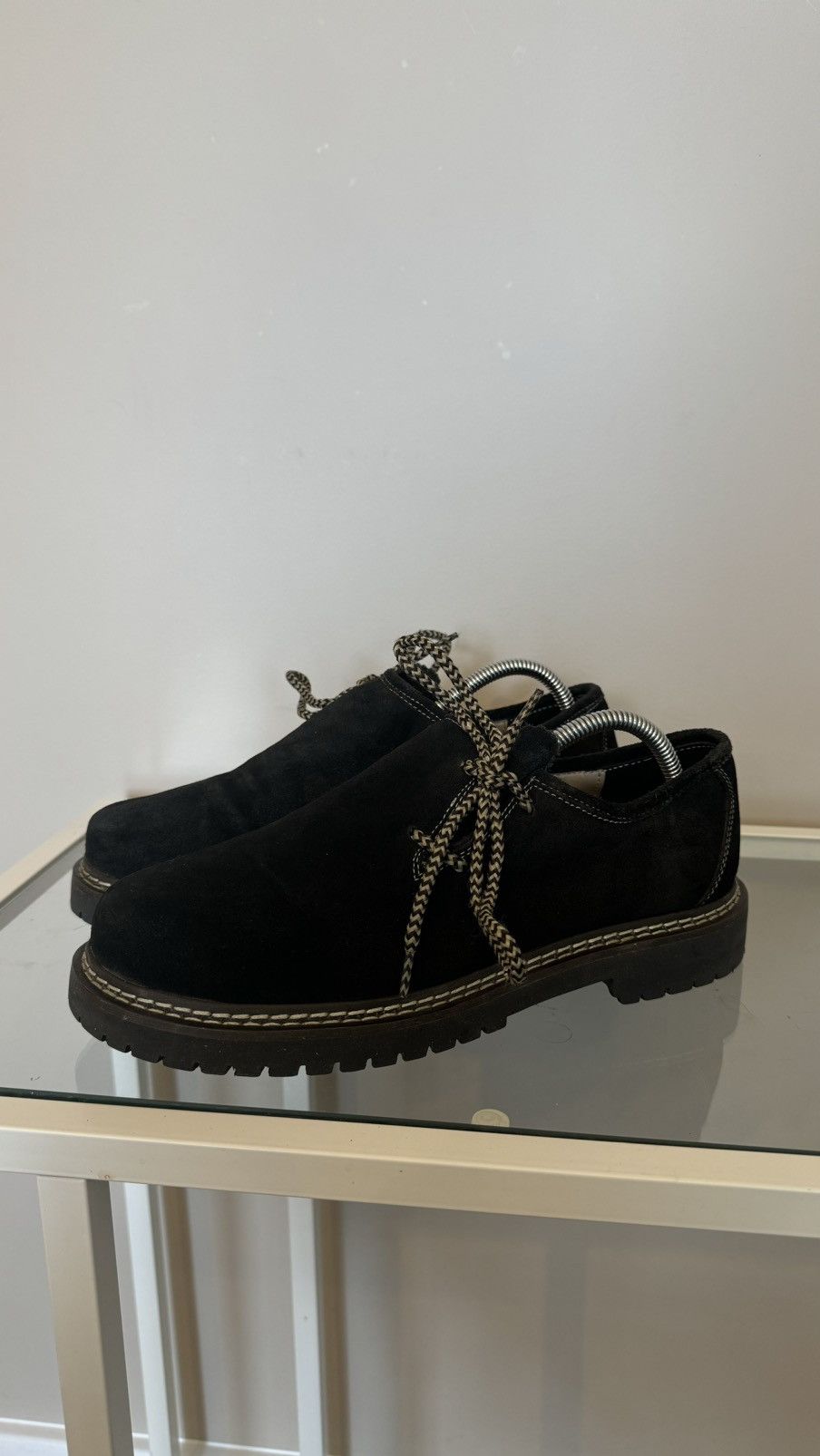 Vintage Almsach cynthia suede classic brown leather