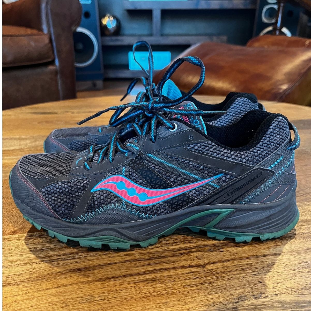 Saucony Saucony Excursion TR7 Trail Running Sneakers Blue/Pink 8.5 Size US 8.5 / IT 38.5 - 2 Thumbnail