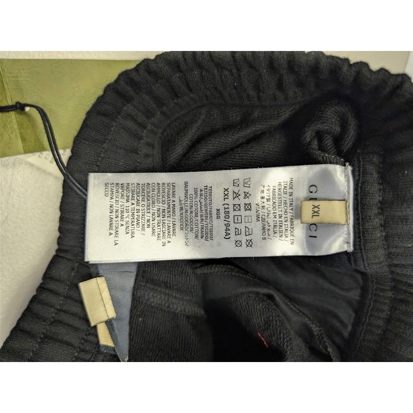 Gucci o1rshd1 Light Felted Cotton Jersey Jogging Pant in Black Size US 38 / EU 54 - 17 Thumbnail
