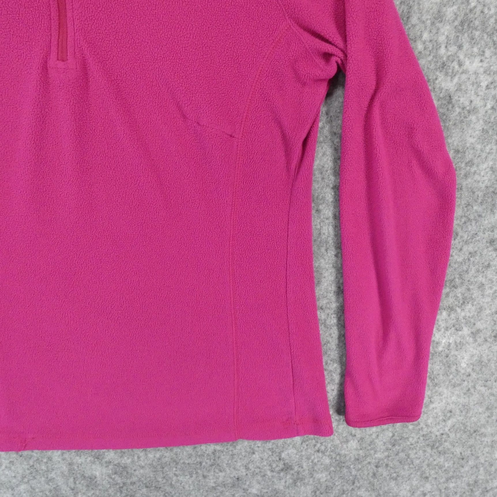 Pinko Columbia Fleece Womens Small Pullover 1/4 Zip Pink Sweatshirt Sweater Size S / US 4 / IT 40 - 5 Thumbnail