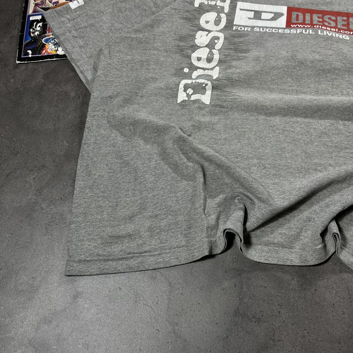 Diesel Vintage 90s Diesel Spellout Big Logo Tshirt Tee Avant Garde Size US XL / EU 56 / 4 - 7 Thumbnail