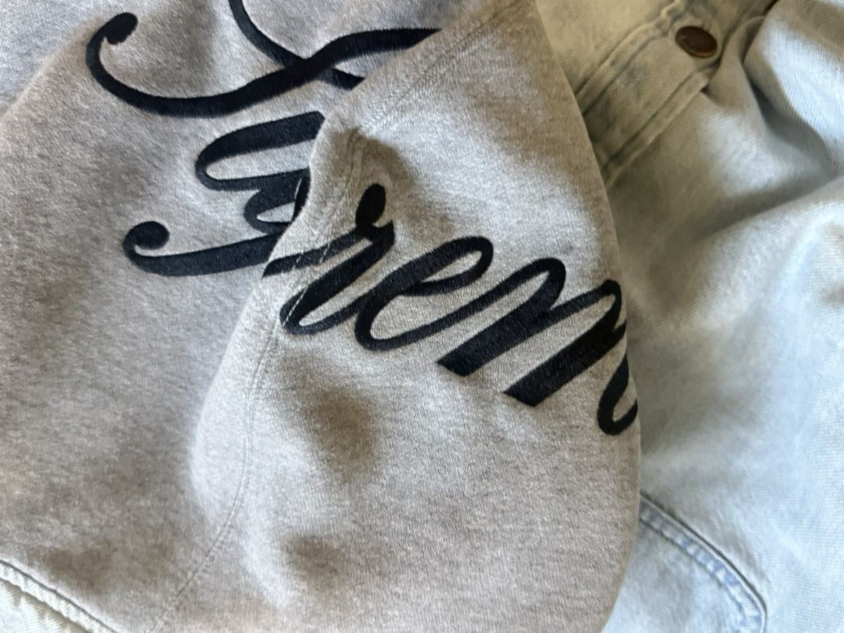 Supreme Supreme Fleece Hooded Denim Shirt Size US S / EU 44-46 / 1 - 8 Thumbnail