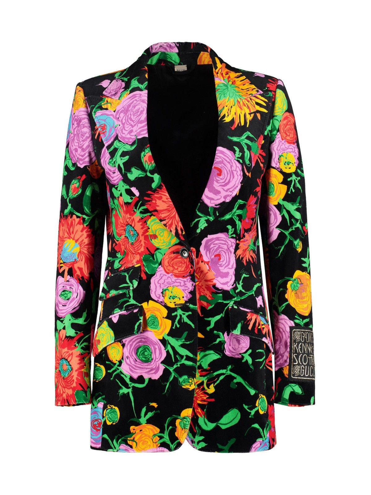 Gucci Gucci × Ken Scott floral velvet blazer Size 36R - 6 Thumbnail