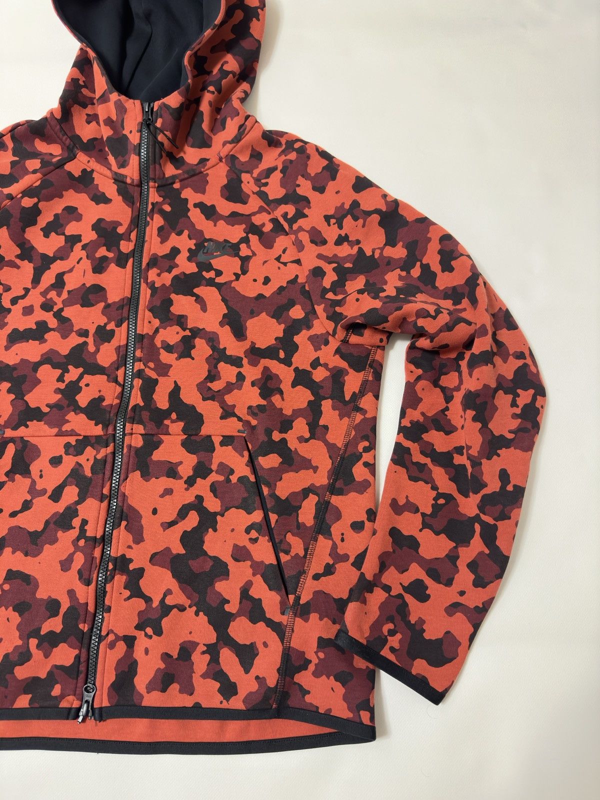 Camo Nike Streetwear Nike Tech fleece red camo zip hoodie Grailed