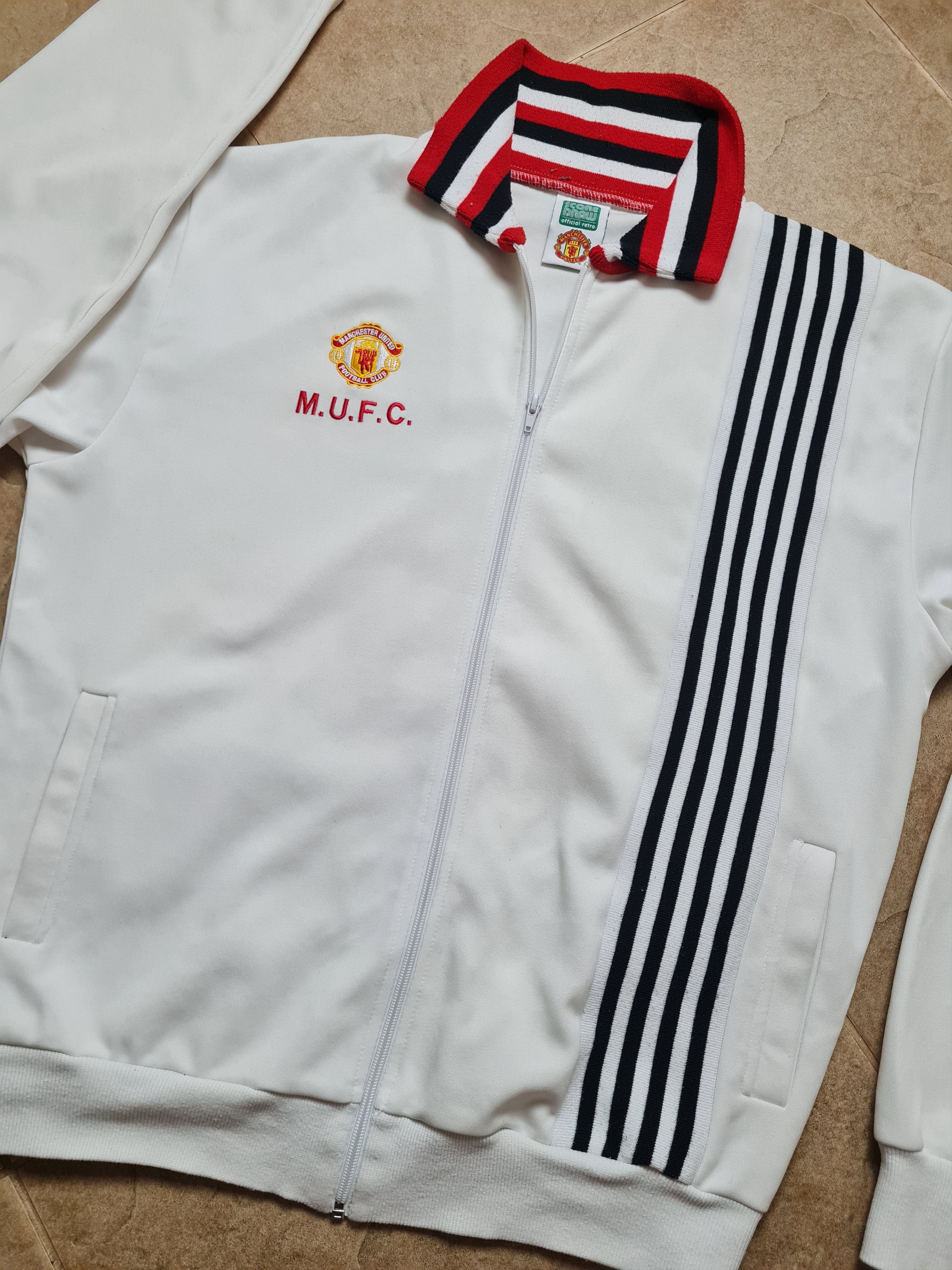 Other MANCHESTER UNITED 80s FOOTBALL SOCCER JACKET SCORE DRAW Size US L / EU 52-54 / 3 - 3 Thumbnail