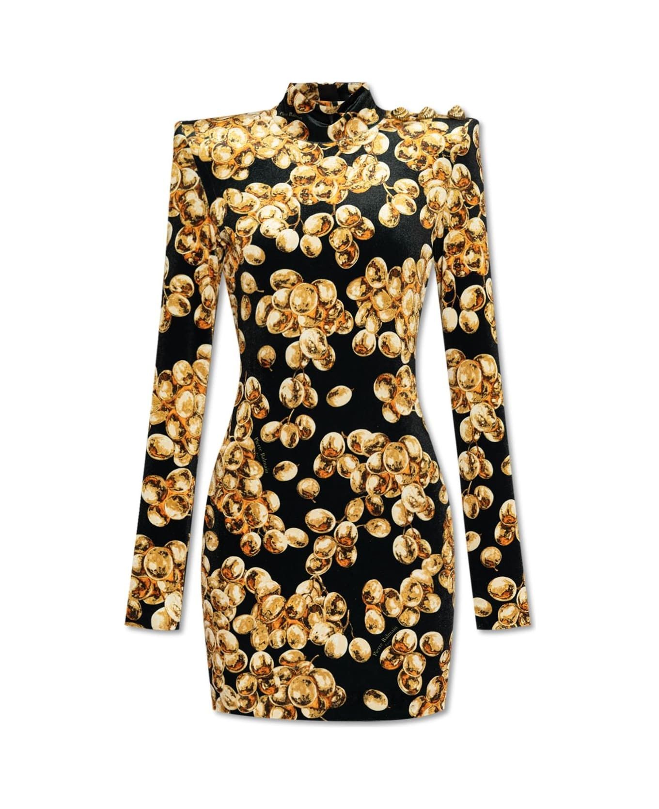 o1s1wg111025 Mini Dress in Black/Gold