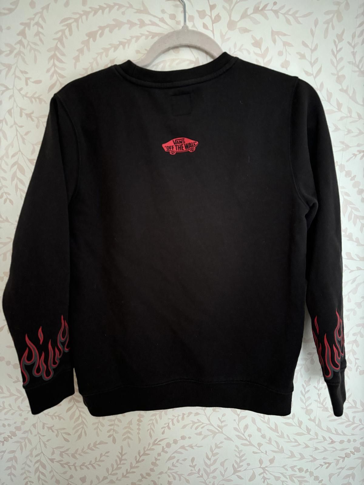 Thrasher NEW Thrasher x Vans Off The Wall Black Sweatshirt w Flames M Size M / US 6-8 / IT 42-44 - 3 Thumbnail