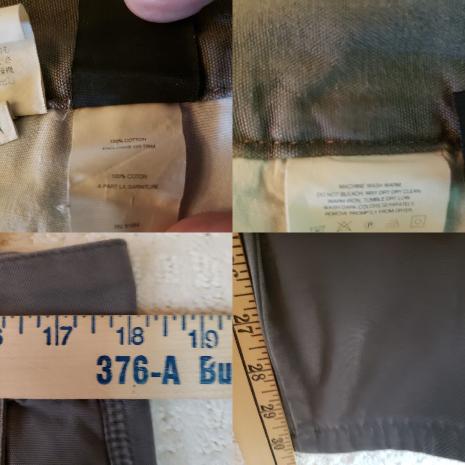 Patagonia Patagonia Men’s 36X30 Grey Pants 100% Cotton Casual Comfortable Flat Front Zip 5-Pocket Logo Straight Leg Regular Fit Size US 36 / EU 52 - 10 Thumbnail