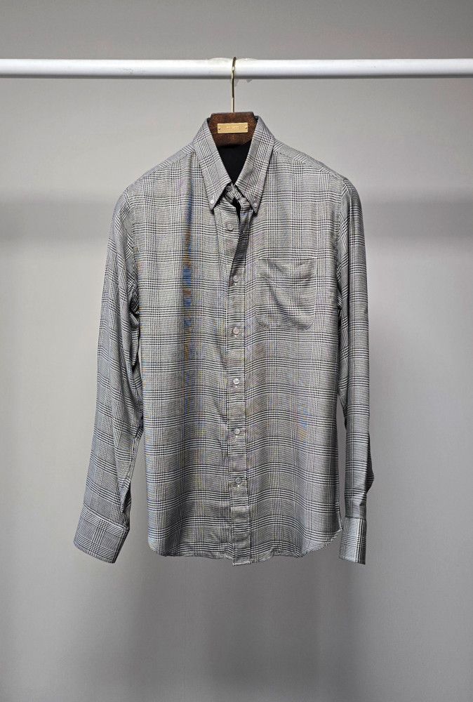 Tom Ford o1sm1stk0824 Down Shirt in Grey Size US M / EU 48-50 / 2 - 1 Thumbnail