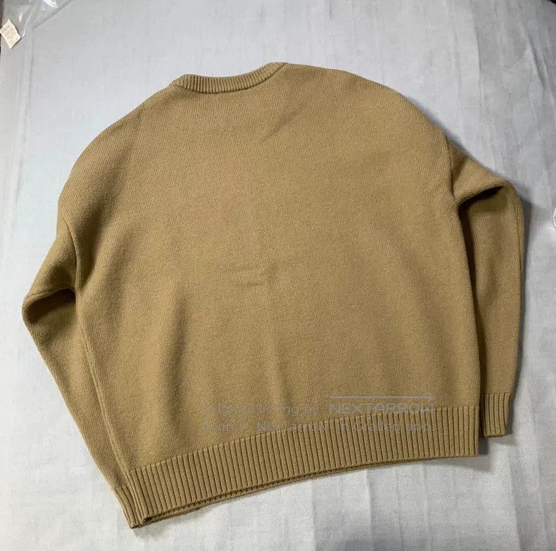 AMI Amiri Khaki White Love Heart Knit Sweater Size US M / EU 48-50 / 2 - 3 Thumbnail