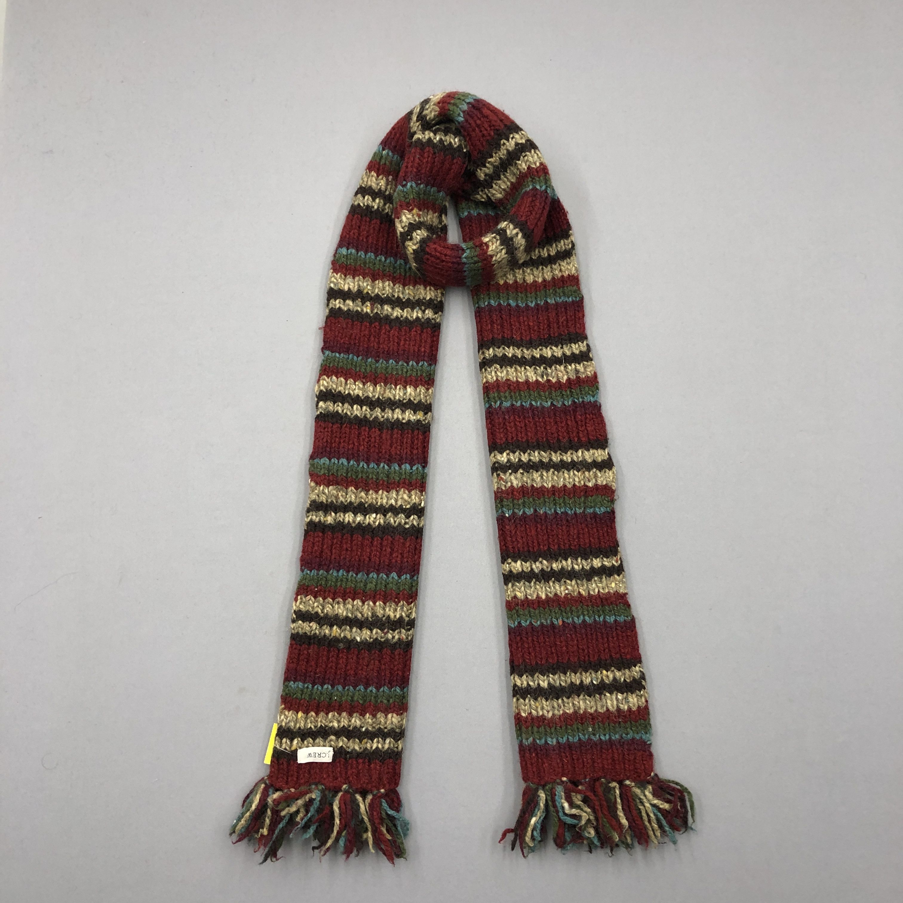 Vintage J.Crew Scarf Ribbed Knit Wool Cashmere Scarves