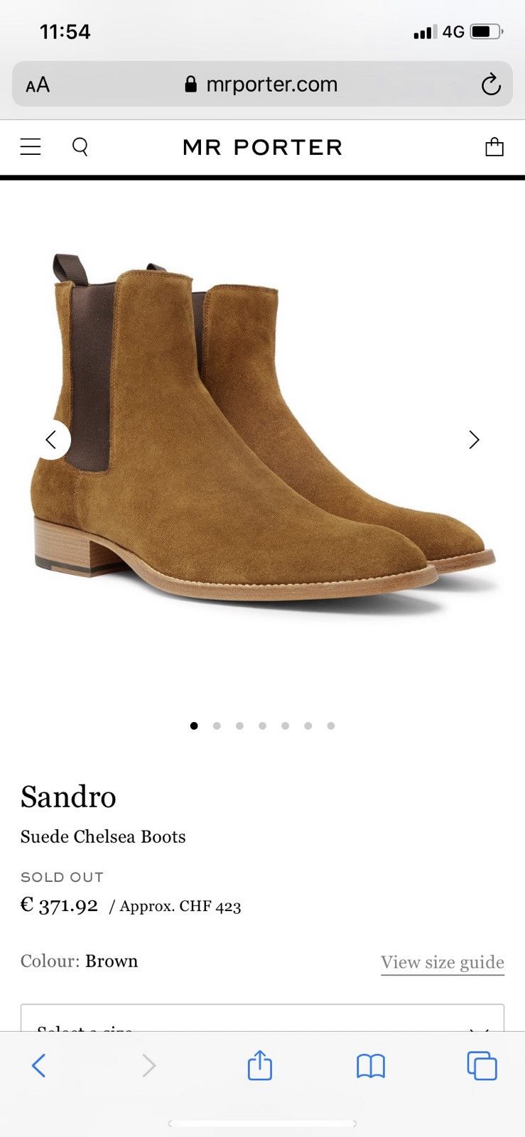 Sandro Sandro Suede Chelsea Boots Size US 10 / EU 43 - 14 Thumbnail