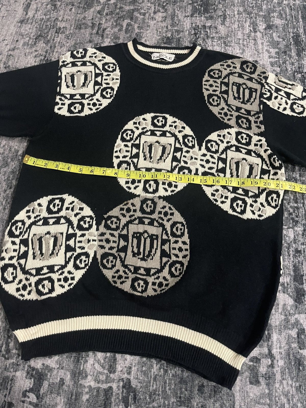Japanese Brand Vintage Monsieur Nicole ShortSleeve Knit Size L / US 10 / IT 46 - 15 Thumbnail