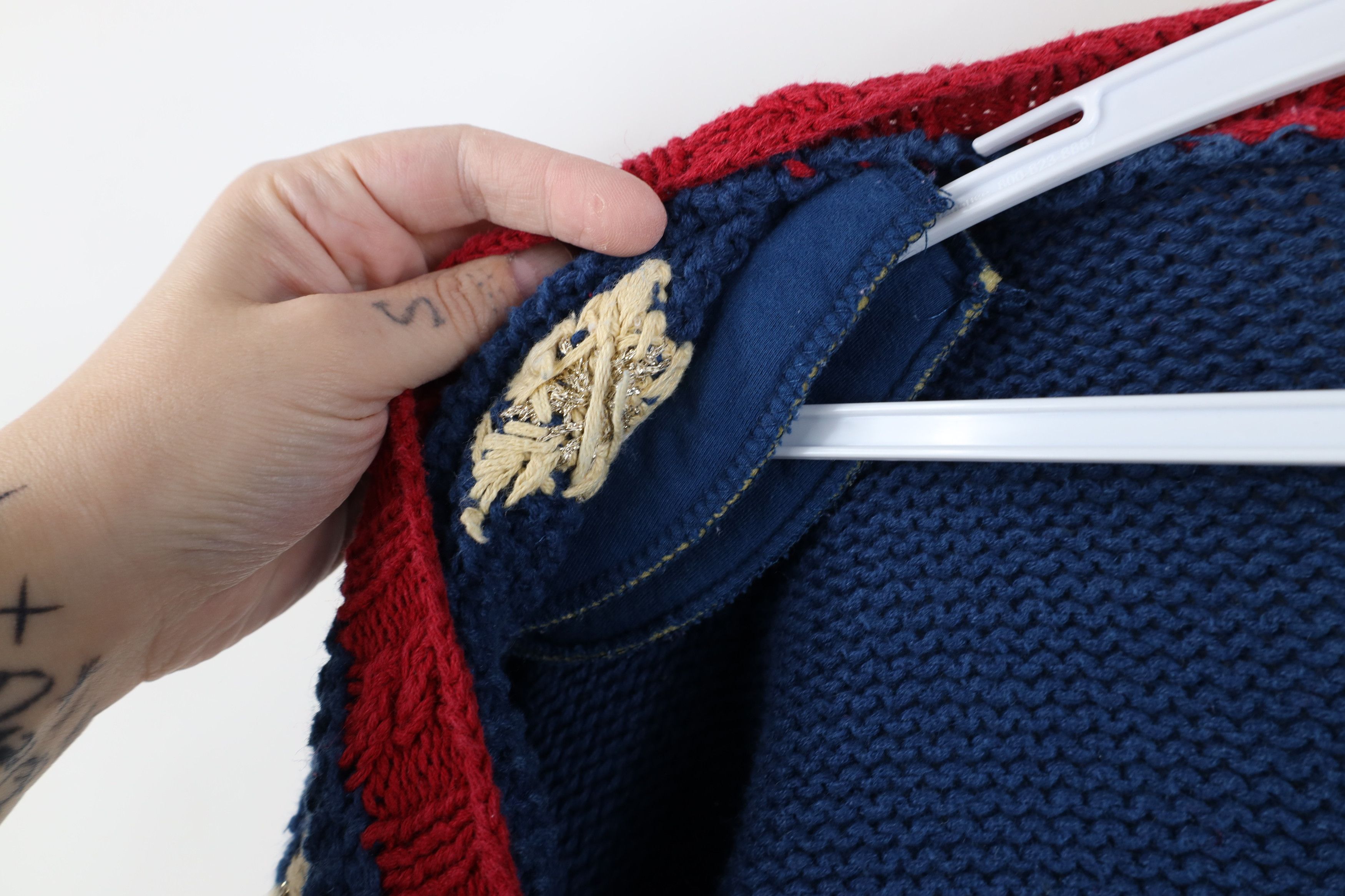 Vintage Vintage 90s Streetwear Flower Boat Anchor Cardigan Sweater Size M / US 6-8 / IT 42-44 - 12 Thumbnail