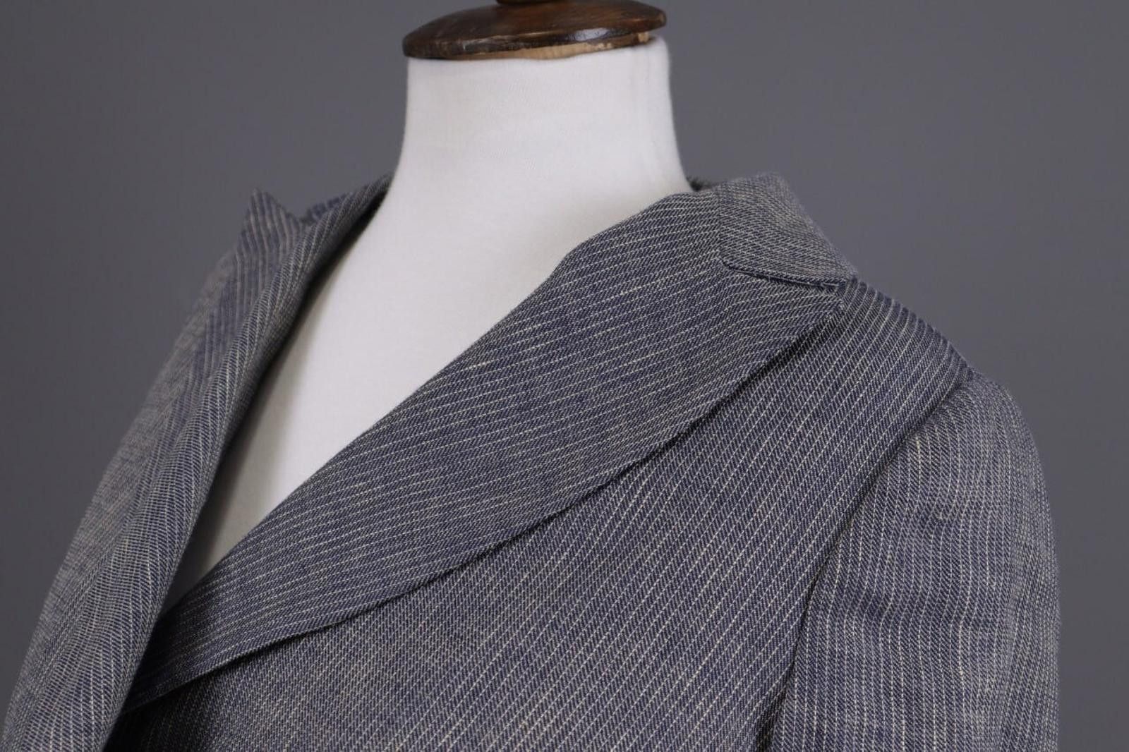 Designer Toast Gray Luxury Double Breast Blazer Jacket Size 10/S Size S / US 4 / IT 40 - 7 Thumbnail