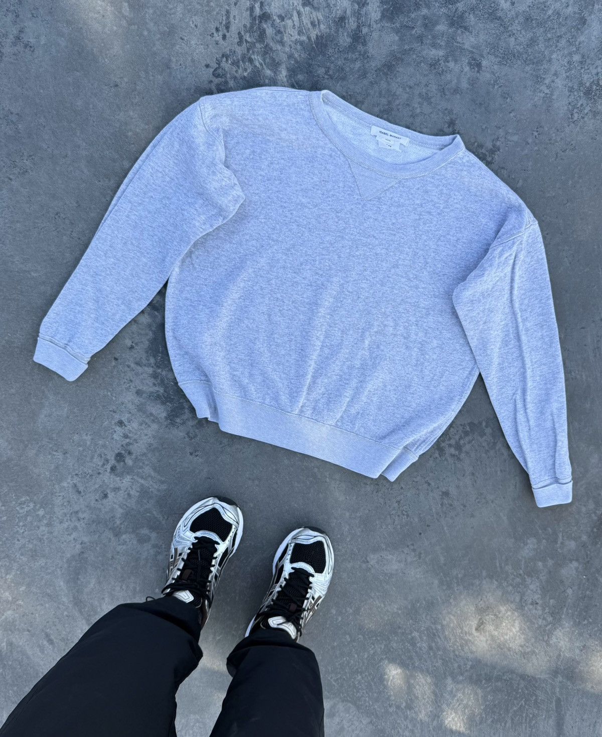 Isabel Marant Isabel Marant Sweatshirt Baggy Y2K Grey H&M Streetwear Size L / US 10 / IT 46 - 2 Thumbnail