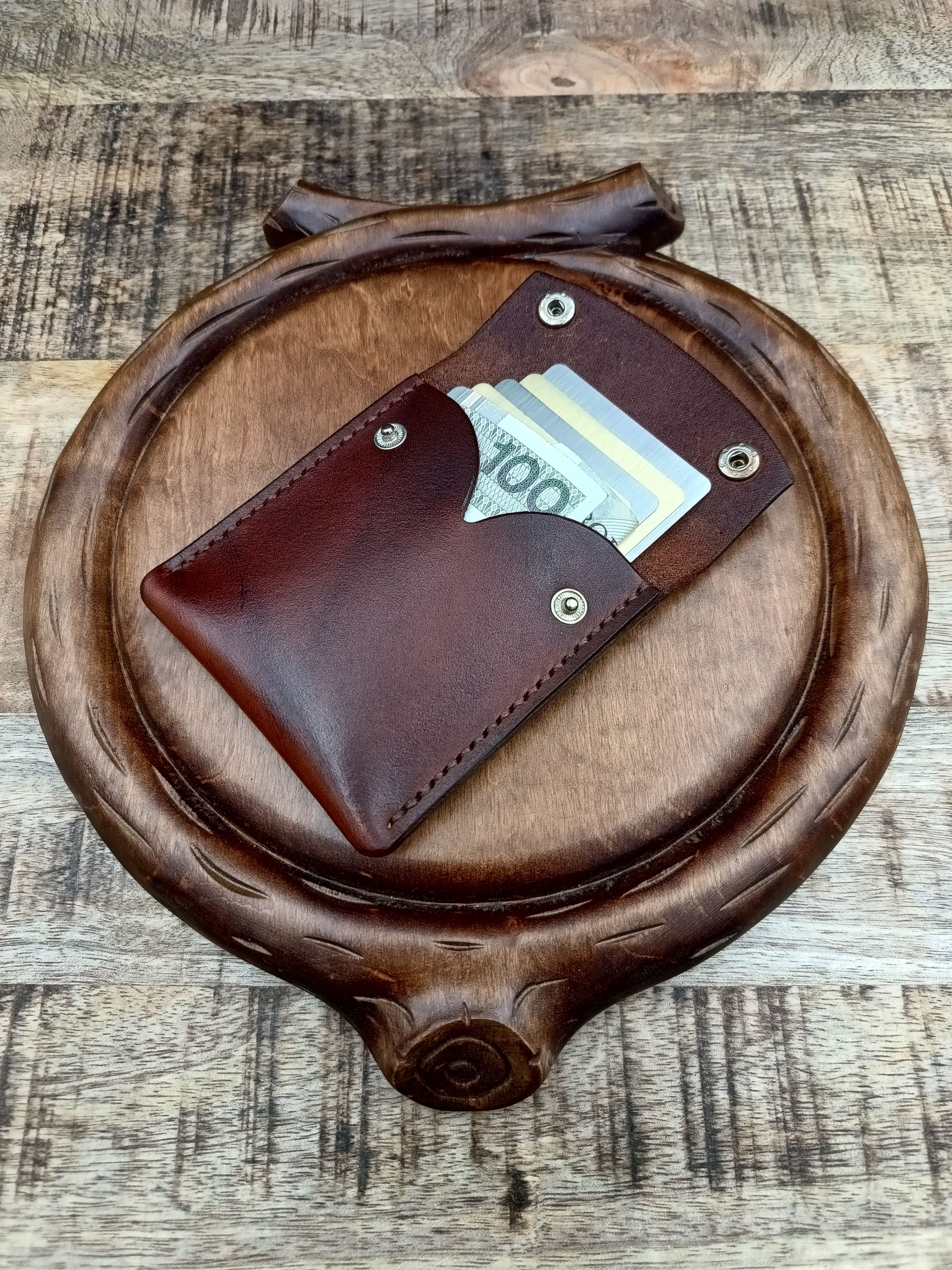 Other Handmade top grain leather wallet cardholder Size ONE SIZE - 3 Thumbnail