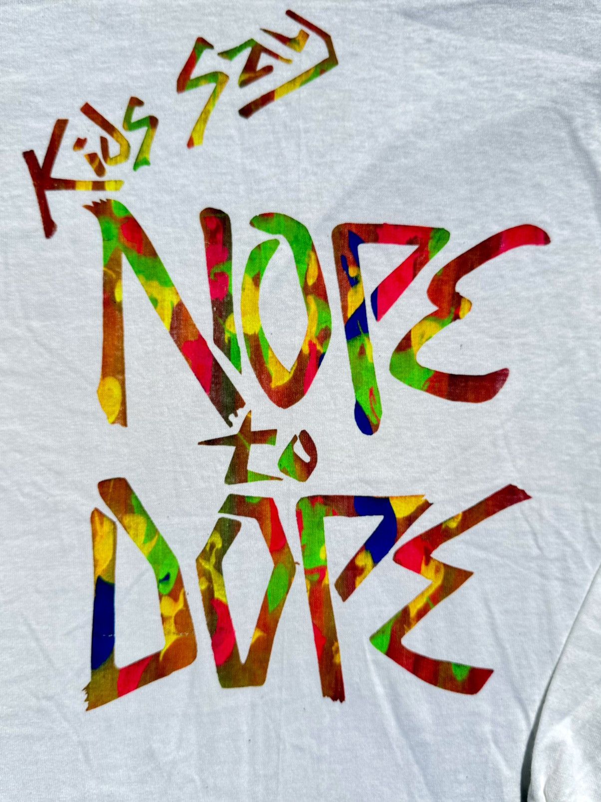 Rap Tees × Vintage Kids Say Nope To Dope Vintage 90’s Hip Hop Rap Long Sleeve Size US L / EU 52-54 / 3 - 4 Thumbnail