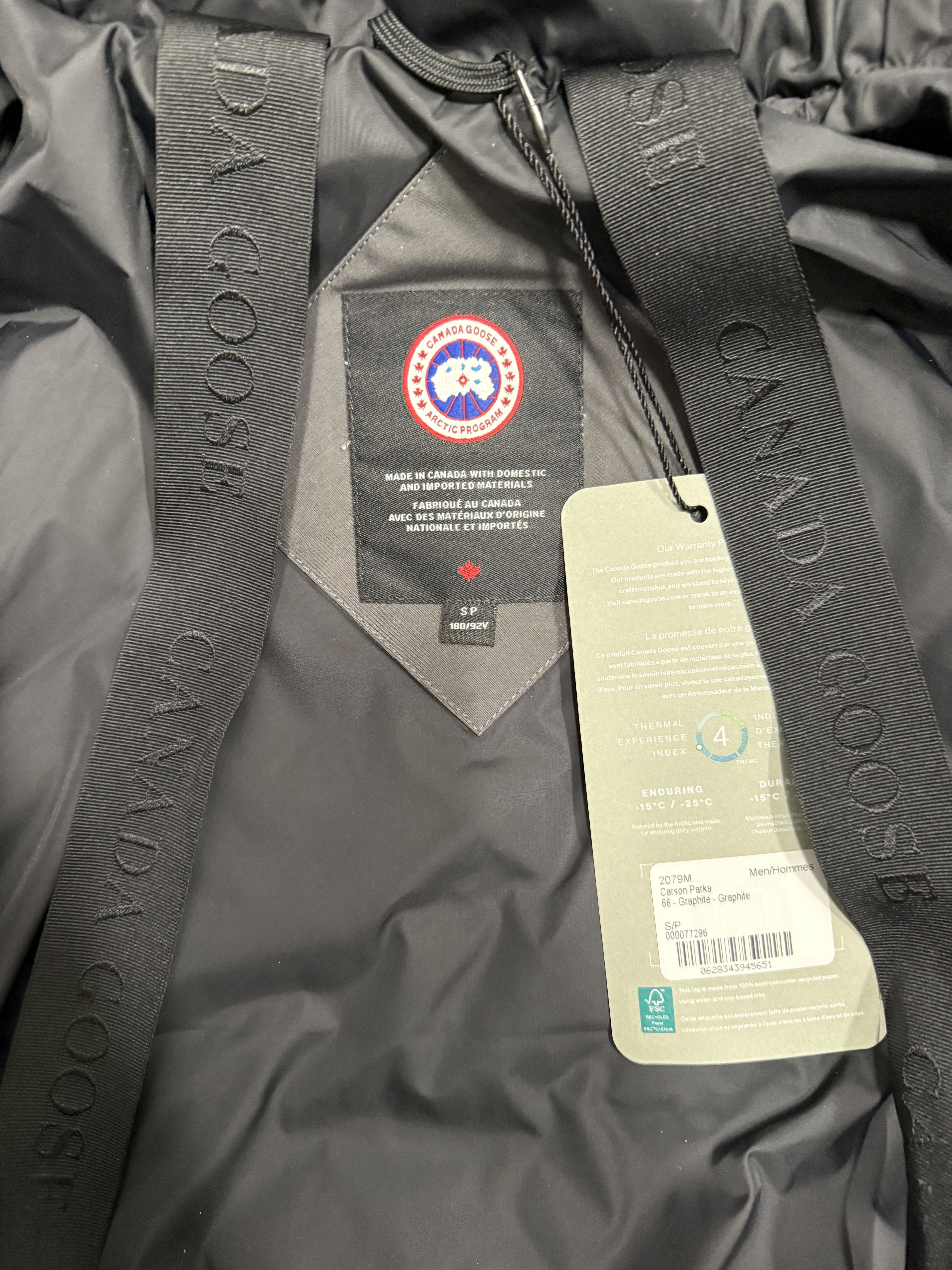Canada Goose NWT Canada Goose Carson Parka in Graphite (Men's Small) Size US S / EU 44-46 / 1 - 5 Thumbnail