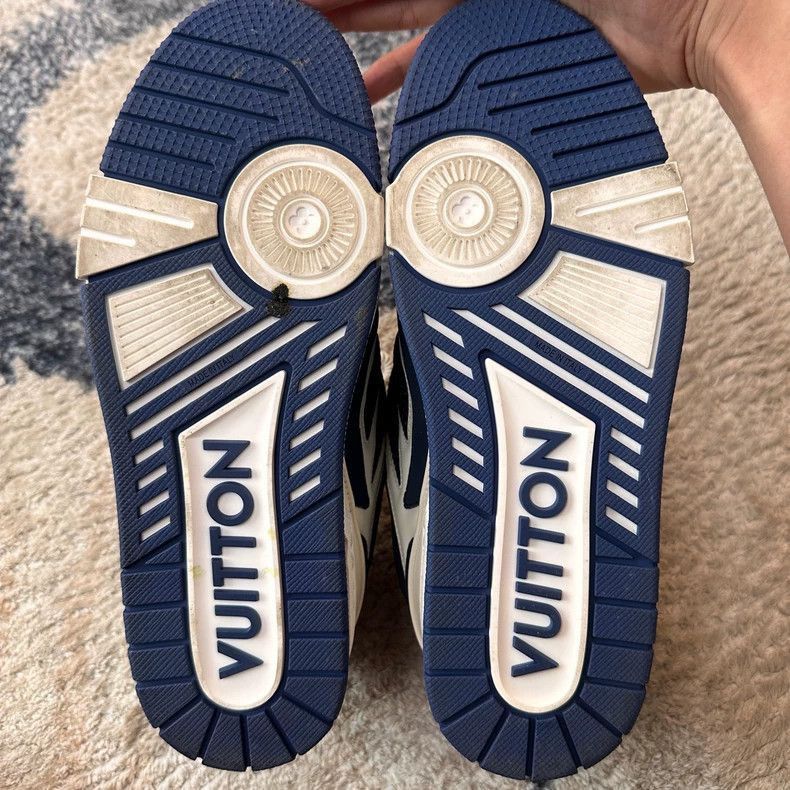 Louis Vuitton Louis Vuitton White Blue Skate Sneakers Size 41-2508 Size US 10 / EU 43 - 6 Thumbnail