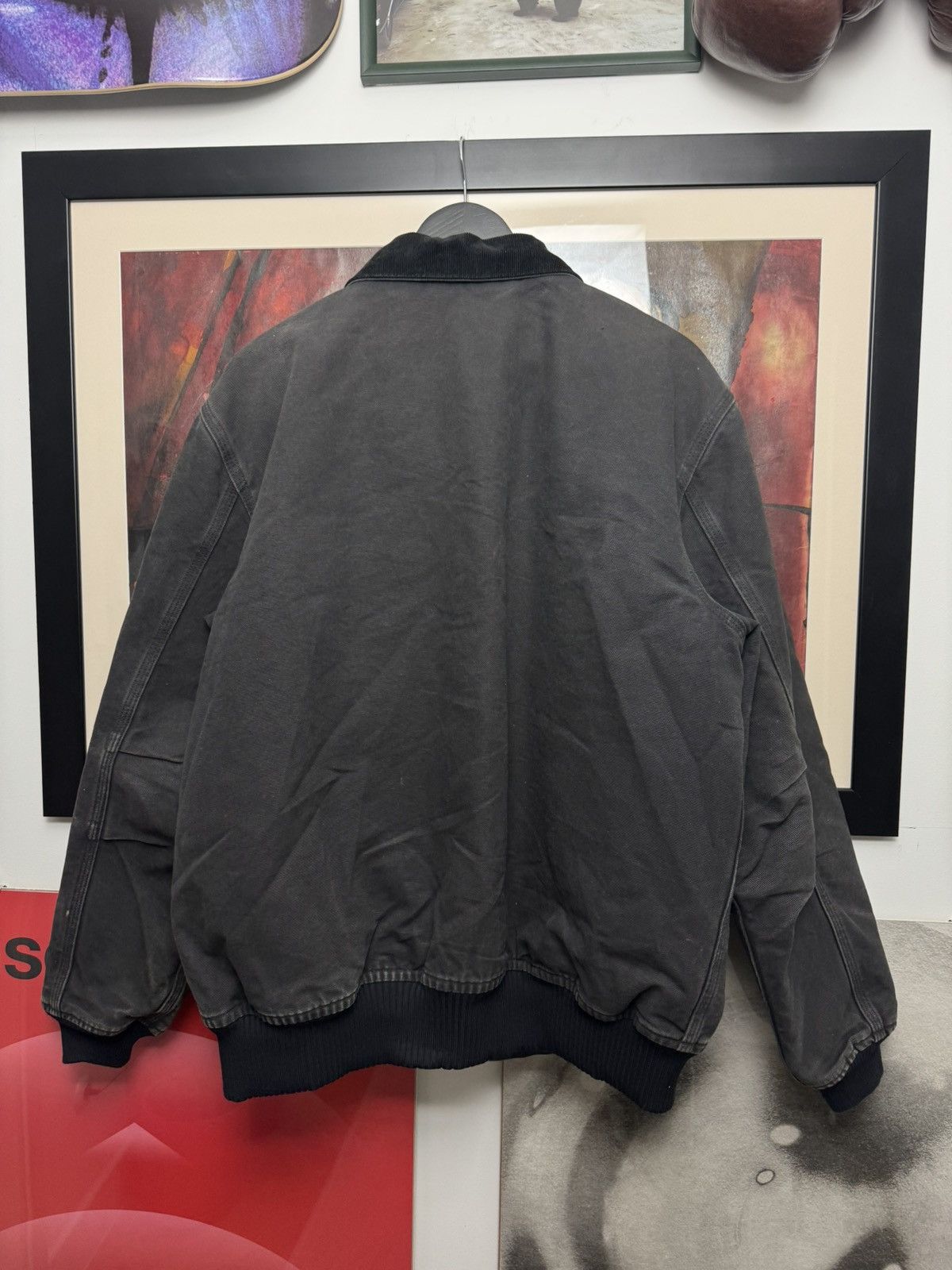 Carhartt Carhartt Vintage 90s Santa Fe Work Jacket Washed Black Hype Size US L / EU 52-54 / 3 - 2 Thumbnail