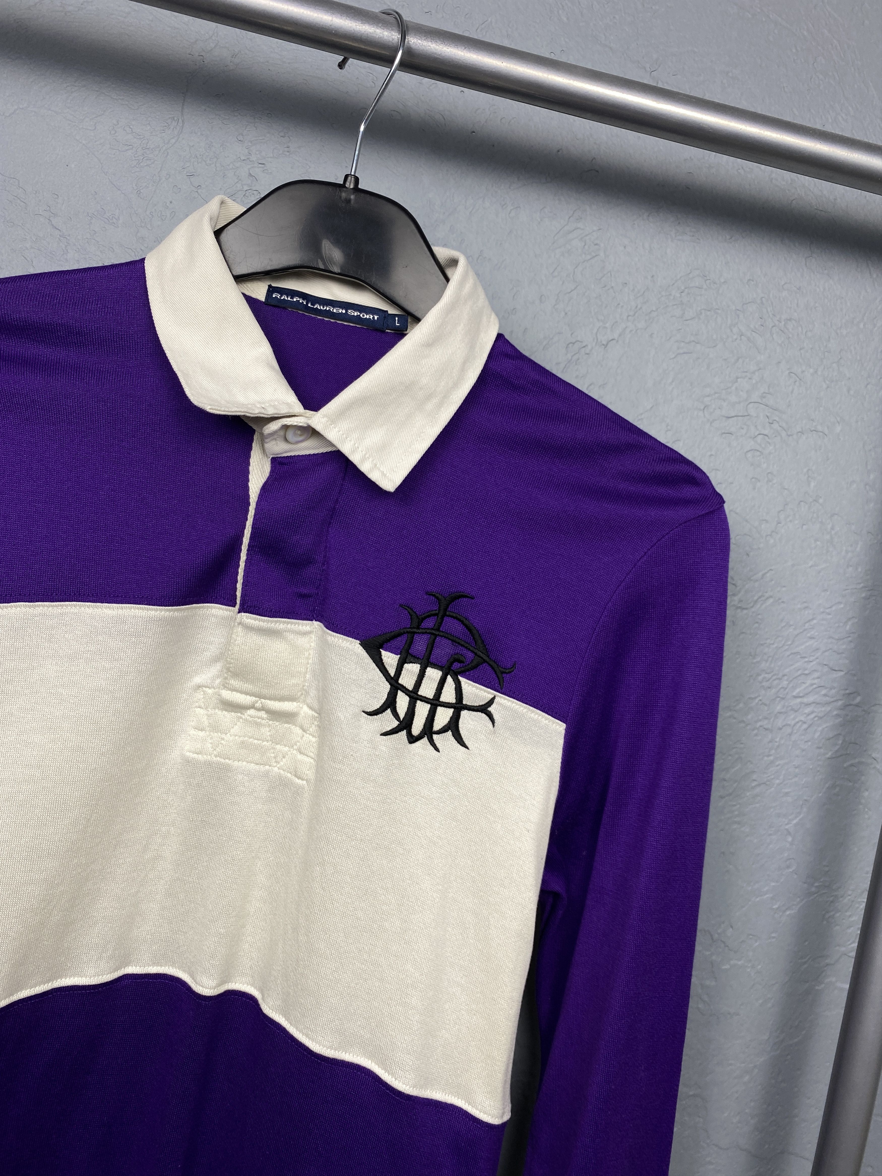 Polo Ralph Lauren Polo Ralph Lauren Womens Rugby Long Sleeve Polo Shirt Size L / US 10 / IT 46 - 2 Thumbnail