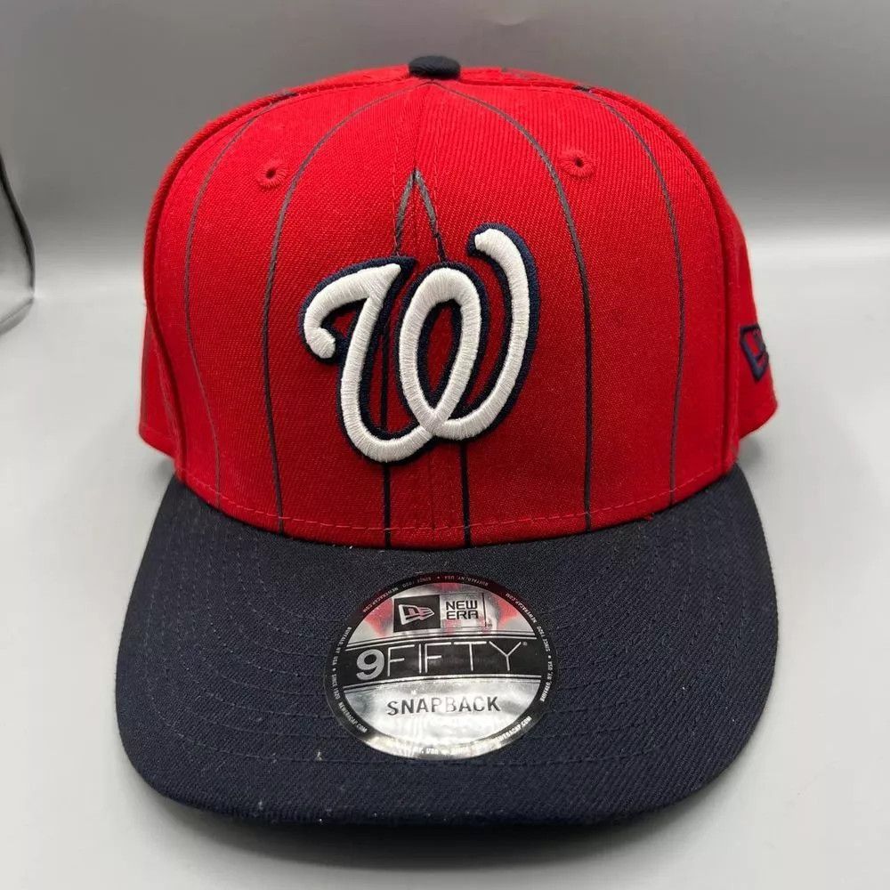 New Era Washington Nationals Hat Men 9Fifty New Era Snap Back Cap Size ONE SIZE - 1 Thumbnail