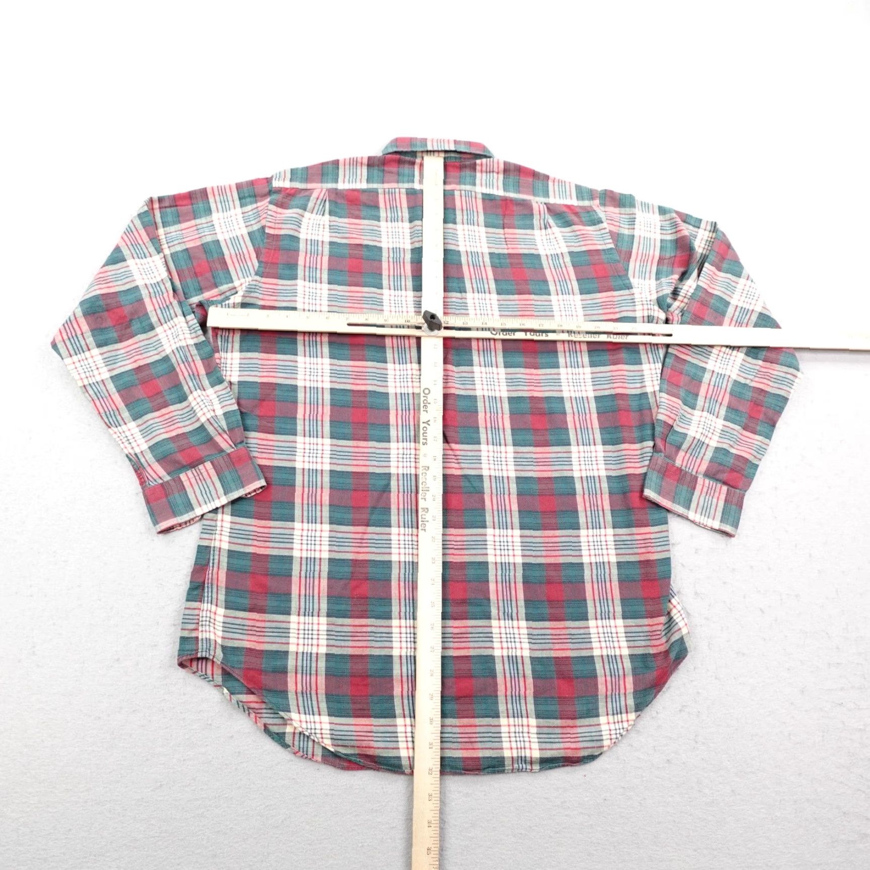 Polo Ralph Lauren VINTAGE Polo Ralph Lauren Button-Up Shirt Mens Medium Green Plaid Twill 90s Outdoor Size US M / EU 48-50 / 2 - 5 Thumbnail