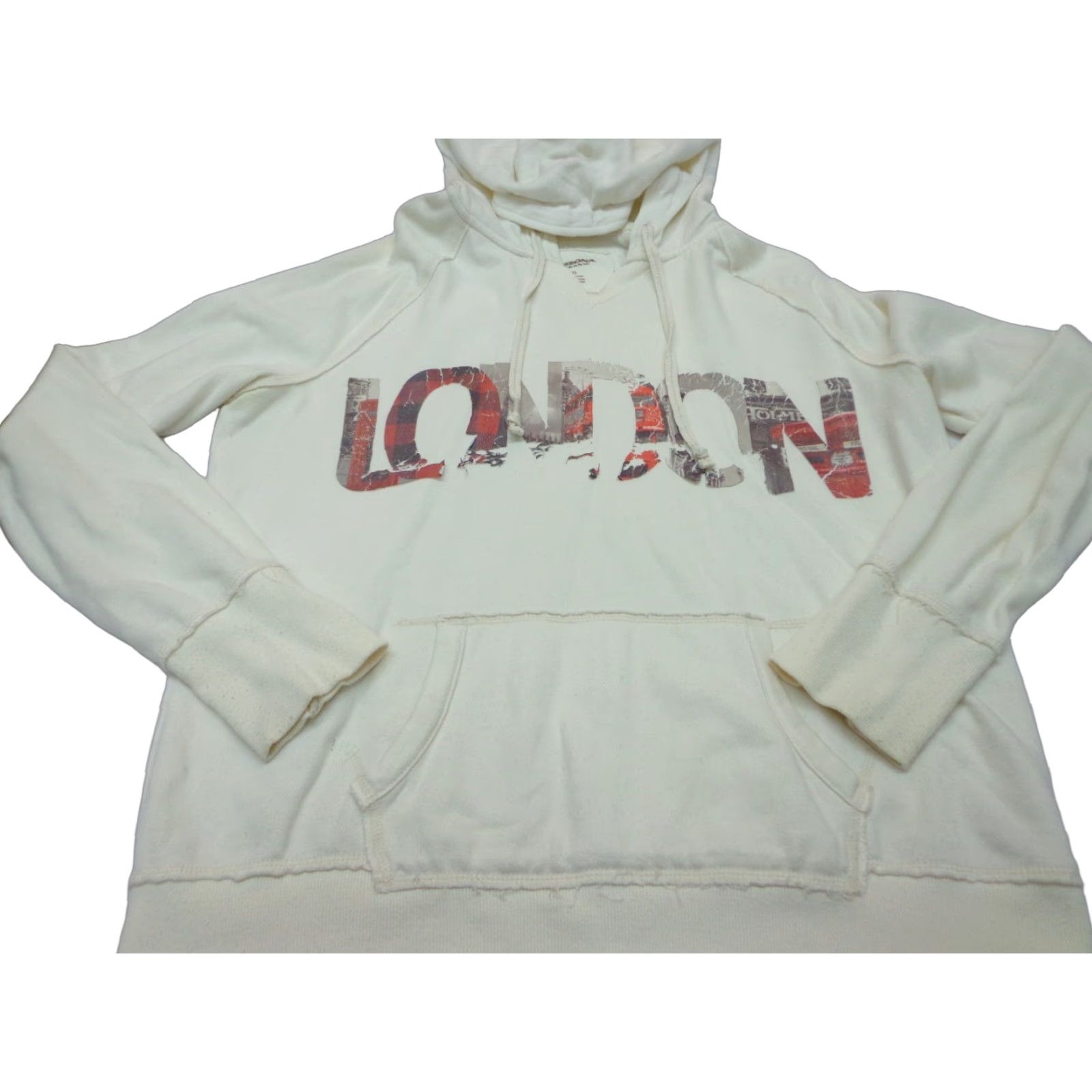 Vintage Arizona Jeans LONDON Hoodie - Size XL Unisex Dark Burgundy Stripe Pullover Cotton Blend Shirt, Hoodie, Mens/Womens? Size US XL / EU 56 / 4 - 1 Thumbnail