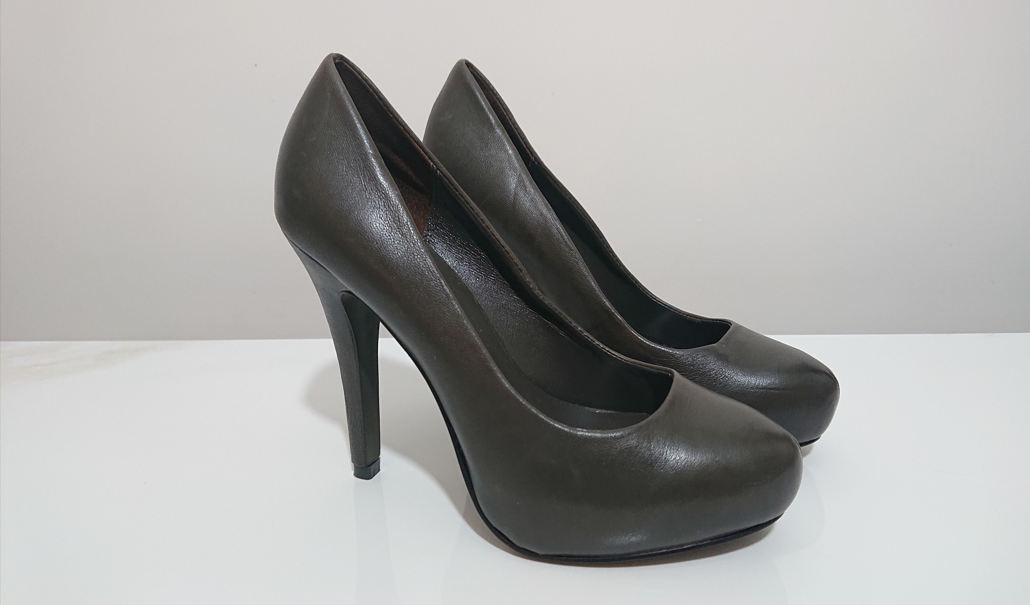 ASH Heels with front platform, dark grey, new Size US 6 / IT 36 - 1 Thumbnail
