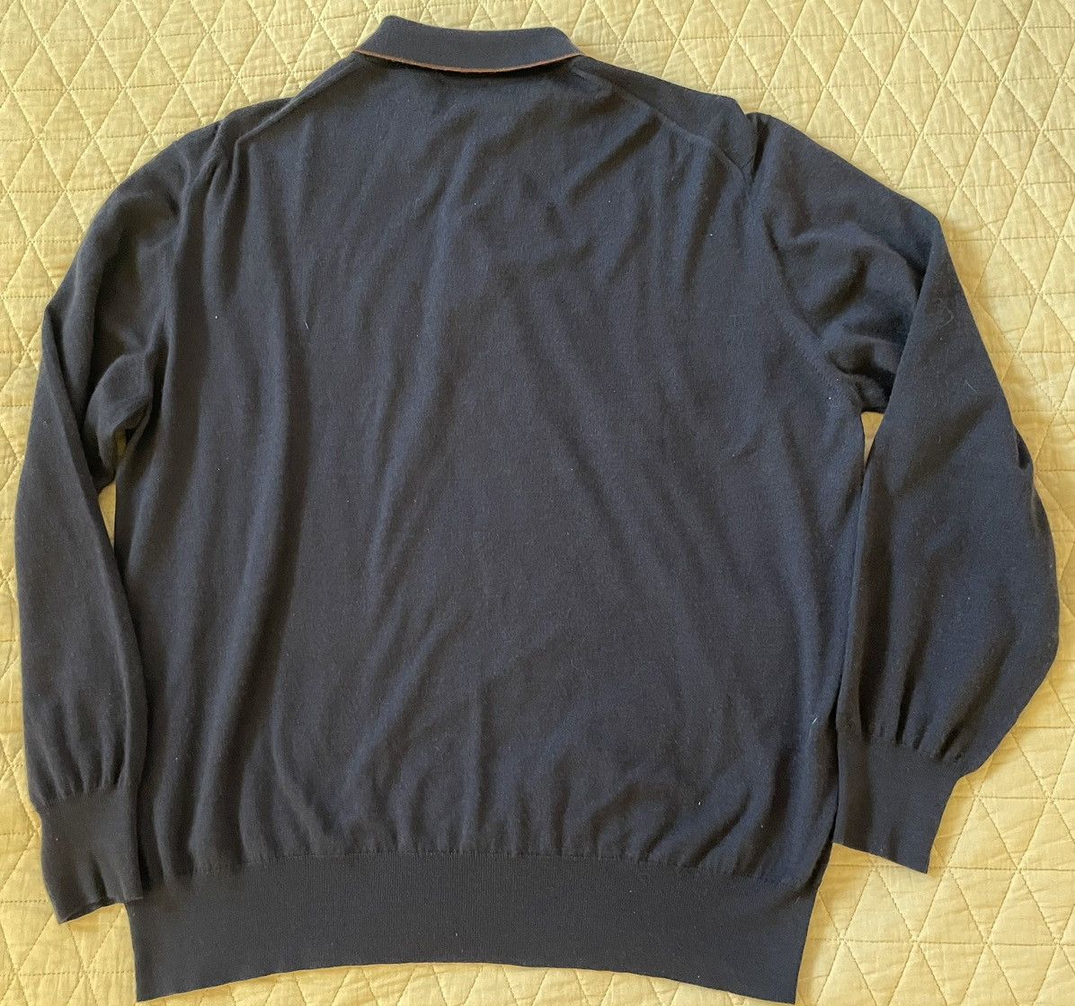 Avon Celli Cashmere Tri-Blend Tipped Sweater Polo Size US XL / EU 56 / 4 - 6 Thumbnail