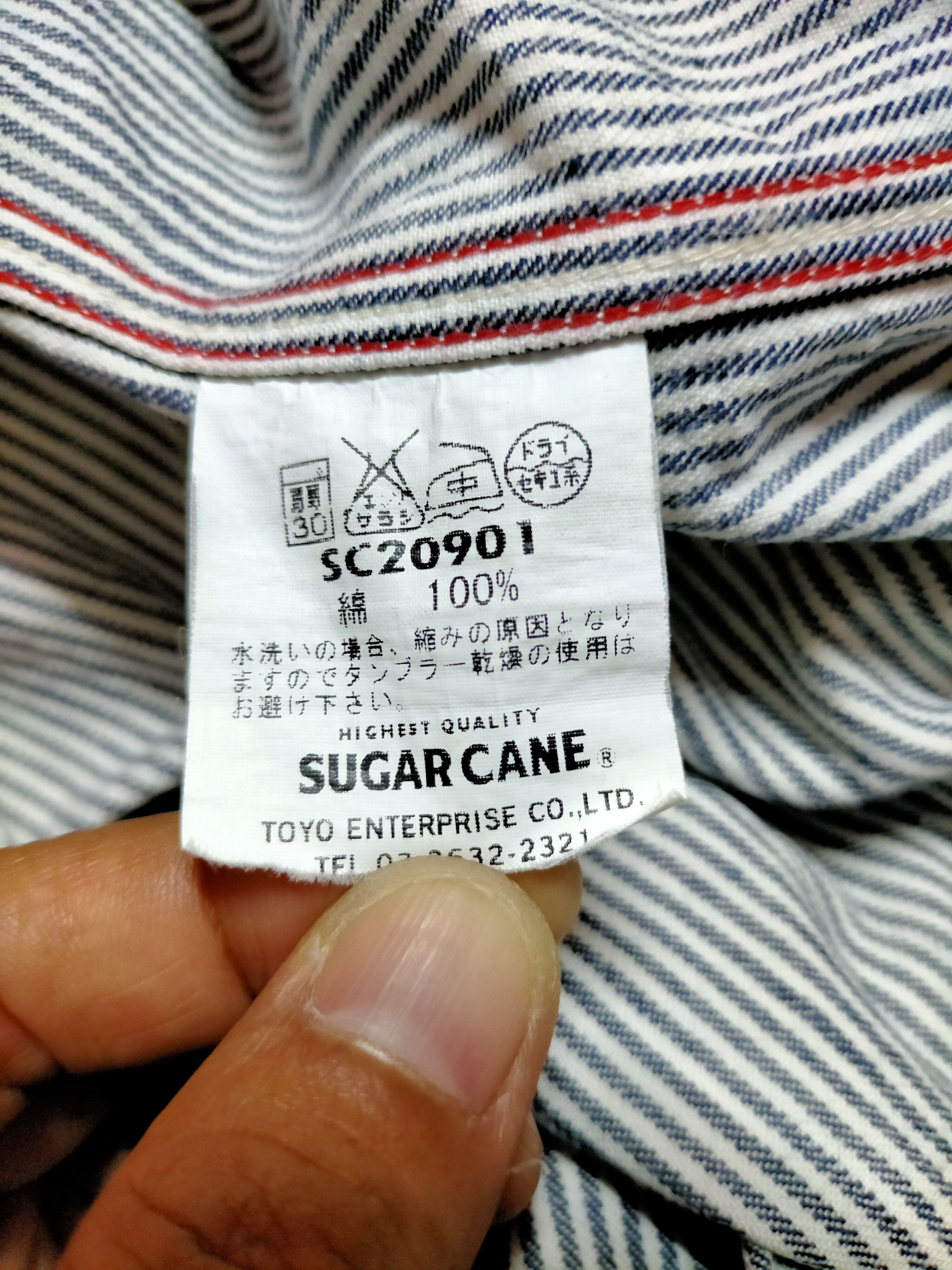 Sugar Cane × Toyo Enterprises × Vintage Sugar Cane Toyo Enterprise Hickory Denim Button Ups Shirt Size US M / EU 48-50 / 2 - 11 Thumbnail
