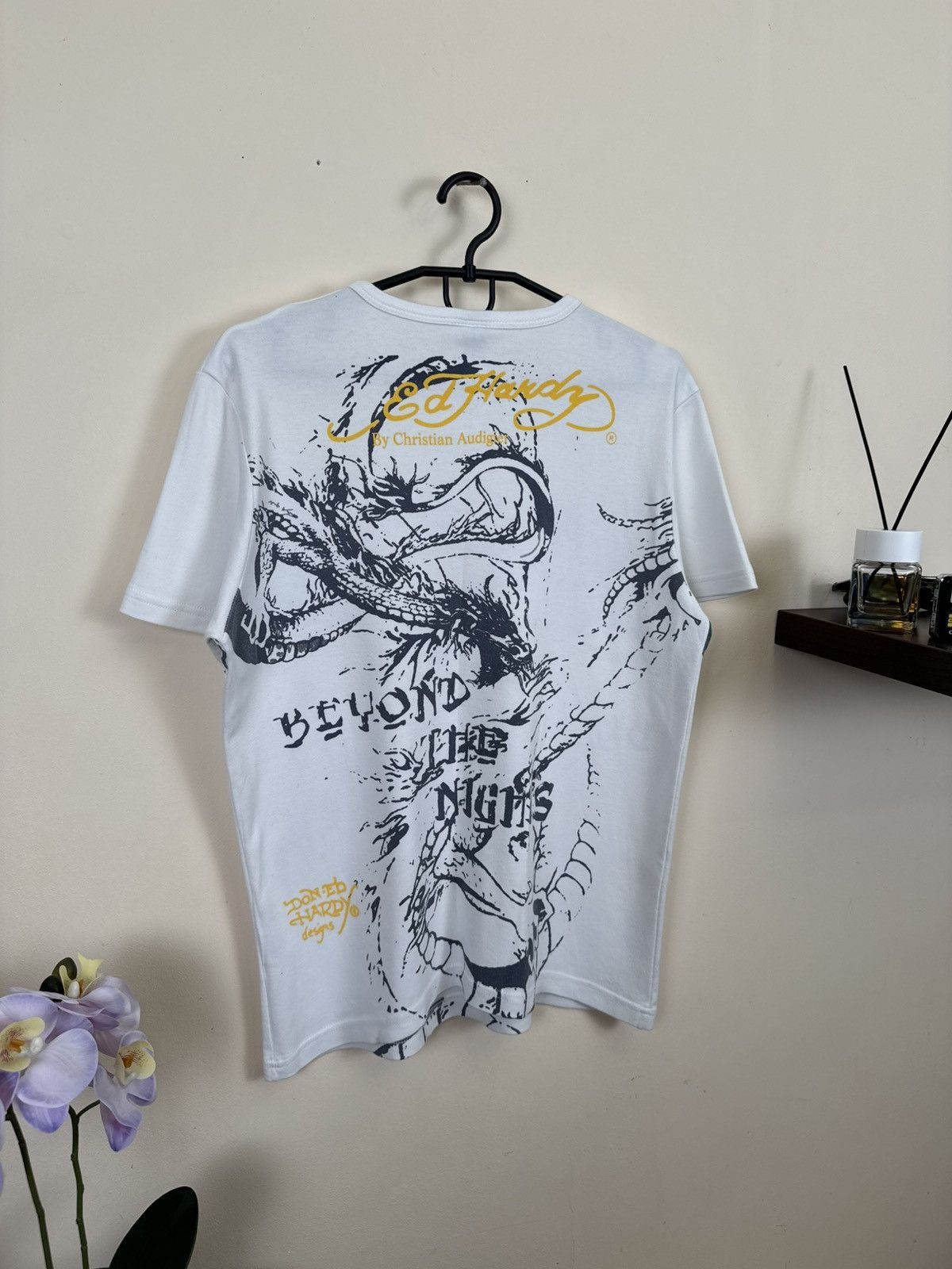 Ed Hardy Vintage Ed Hardy T shirt Tiger Snake Tattoo Y2K L White Size US L / EU 52-54 / 3 - 14 Thumbnail
