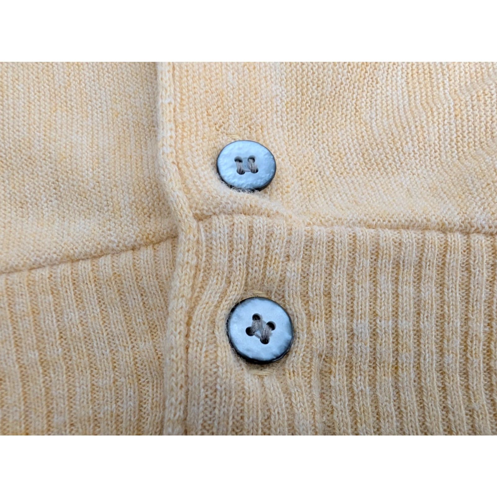Buttero VINTAGE 60's Mens Cardigan Sweater Butter Yellow Kurt Cobain Style M/L EUC Cardigan Sweater Mens Yellow Kurt Cobain 60s Grunge Vintage Size US M / EU 48-50 / 2 - 6 Thumbnail
