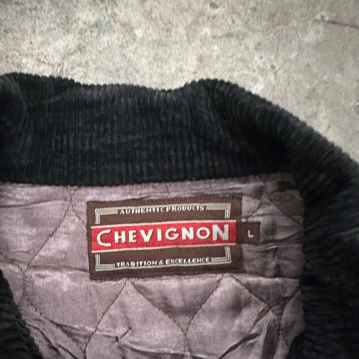 Chevignon Chevignon Black Corduroy Jacket Men's Large Size US L / EU 52-54 / 3 - 5 Thumbnail