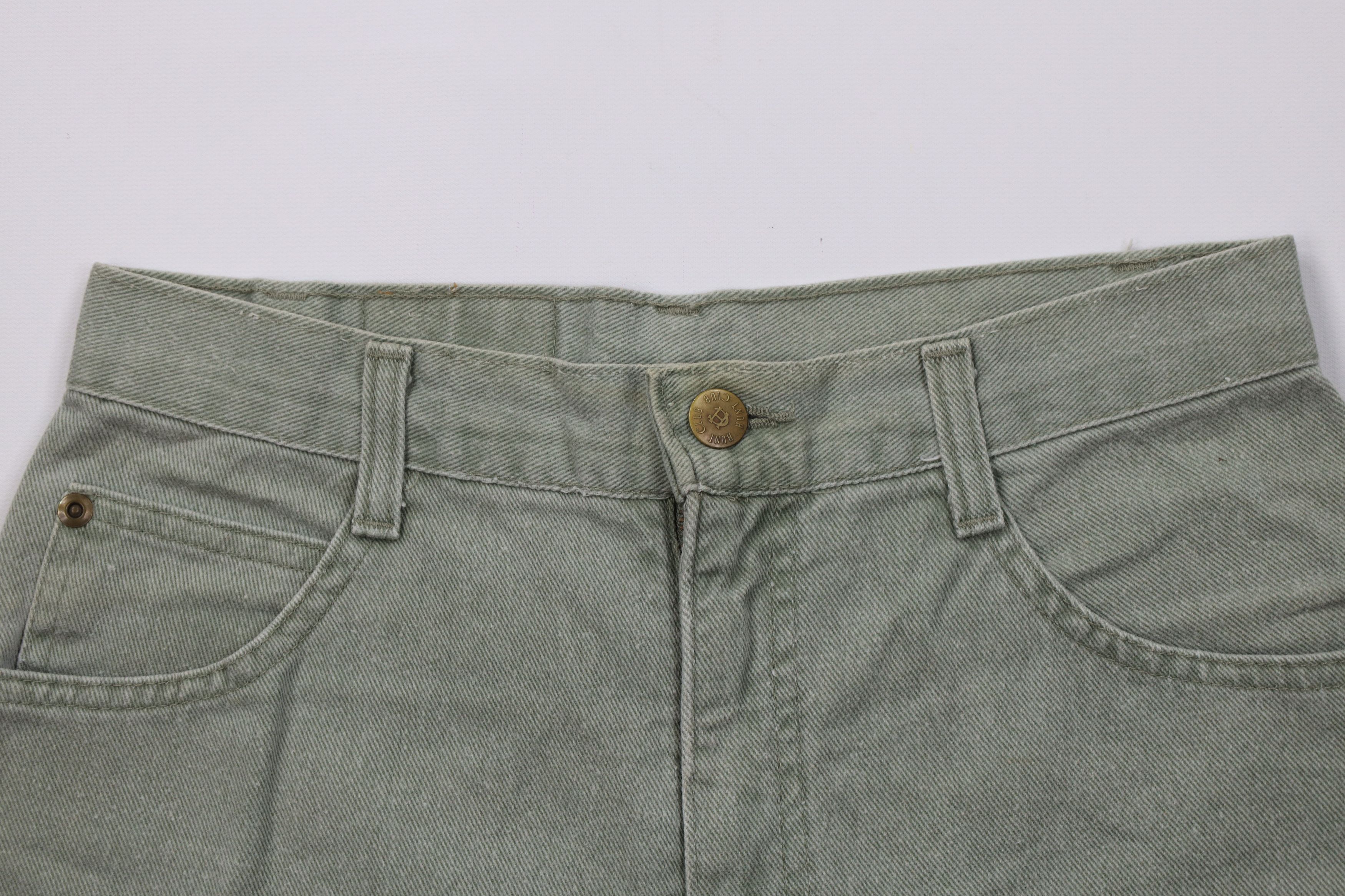 Vintage Vintage 90s Streetwear Fit Denim Jean Shorts Green USA Size 28" / US 6 / IT 42 - 2 Thumbnail