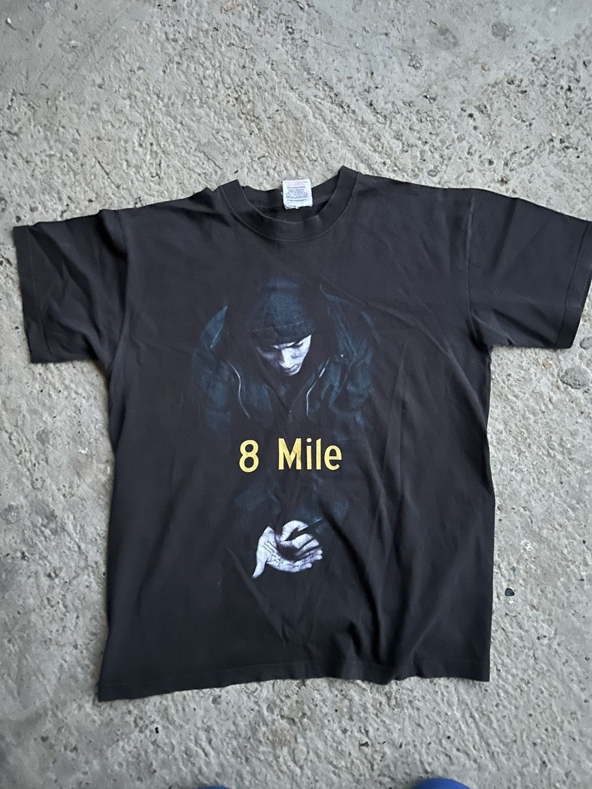 image of Fruit Of The Loom x Vintage 8 Mile OG Movie T-Shirt in Black, Men's (Size Medium)