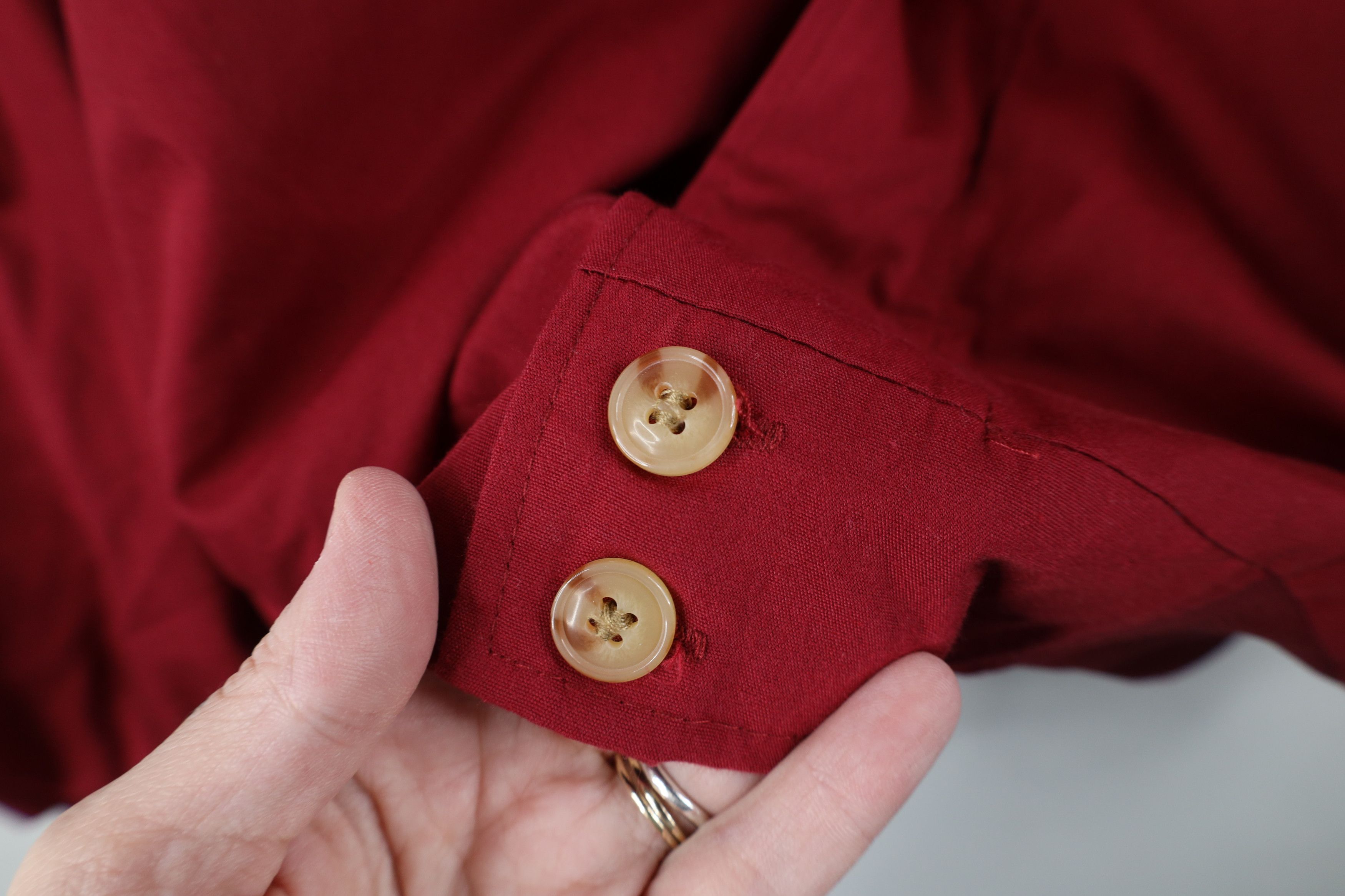 Vintage Vintage 90s Streetwear Blank Full Zip Bomber Jacket Red Size US M / EU 48-50 / 2 - 4 Thumbnail