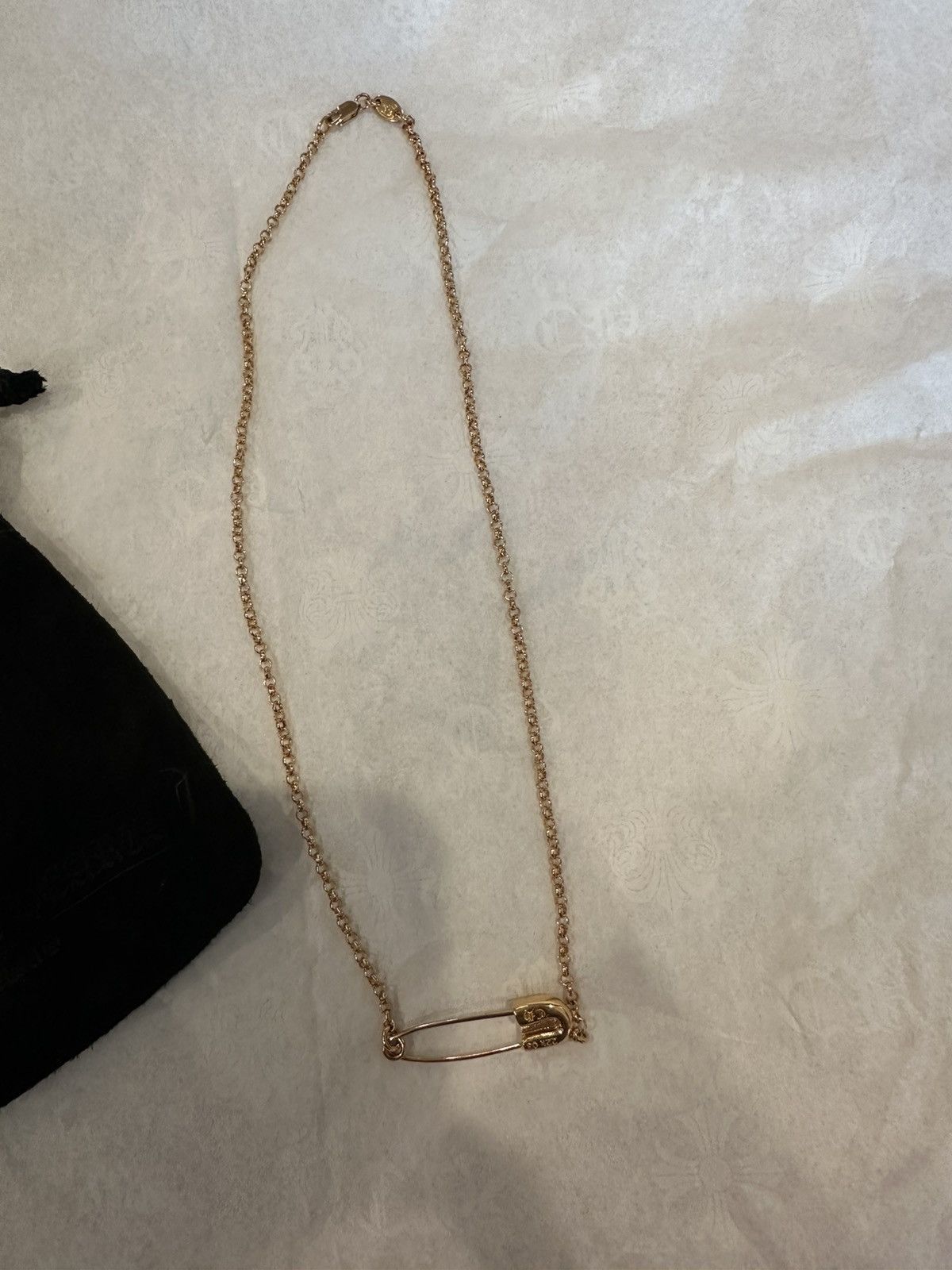 Chrome Hearts Chrome hearts 22K safety pin necklace 16inch Size ONE SIZE - 8 Thumbnail