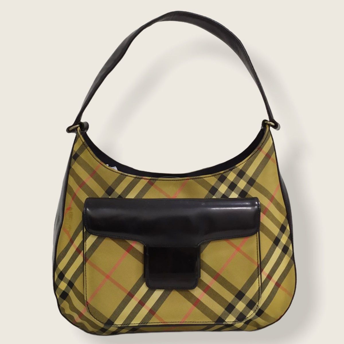 Burberry ‼️LASTDROP‼️BURBERRY NOVA CHECK SHADOW LEATHER SHOULDER BAG Size ONE SIZE - 1 Thumbnail