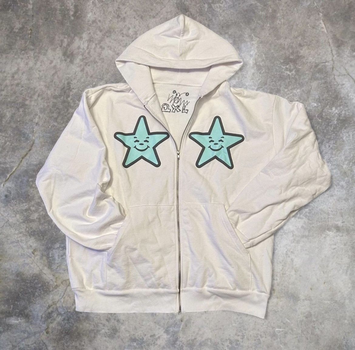 Babbit 730 aspizza puff print double star Tiffany blue/White