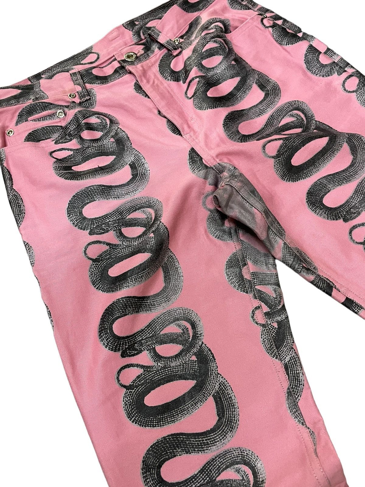 Hysteric Glamour 90s Archive Hysteric Glamour Artisanal Snake Flared Jeans Size US 29 - 11 Thumbnail